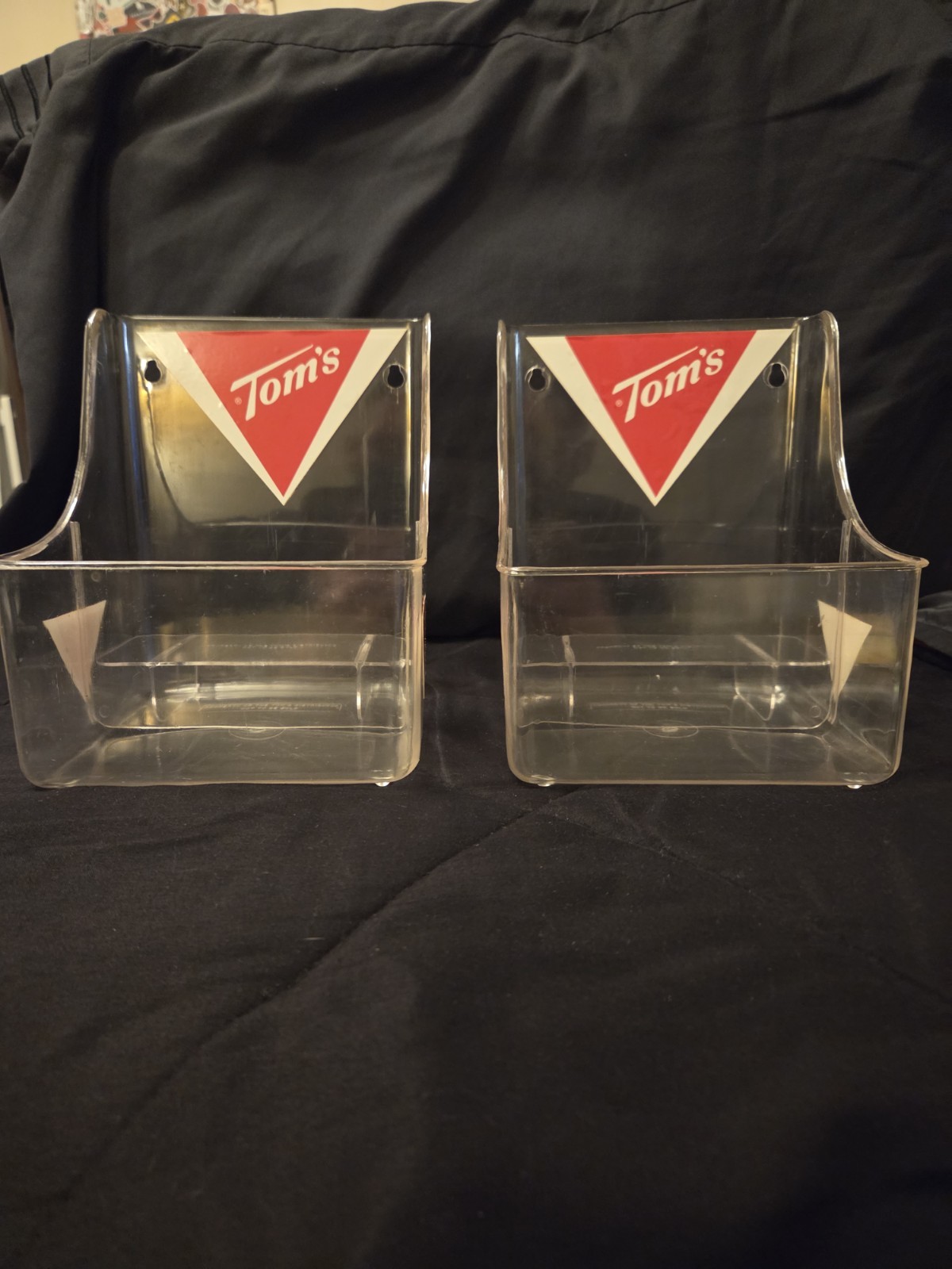 NOS Vintage Tom’s Peanuts Early 60s Display Bins-Unfielded–Original Inserts