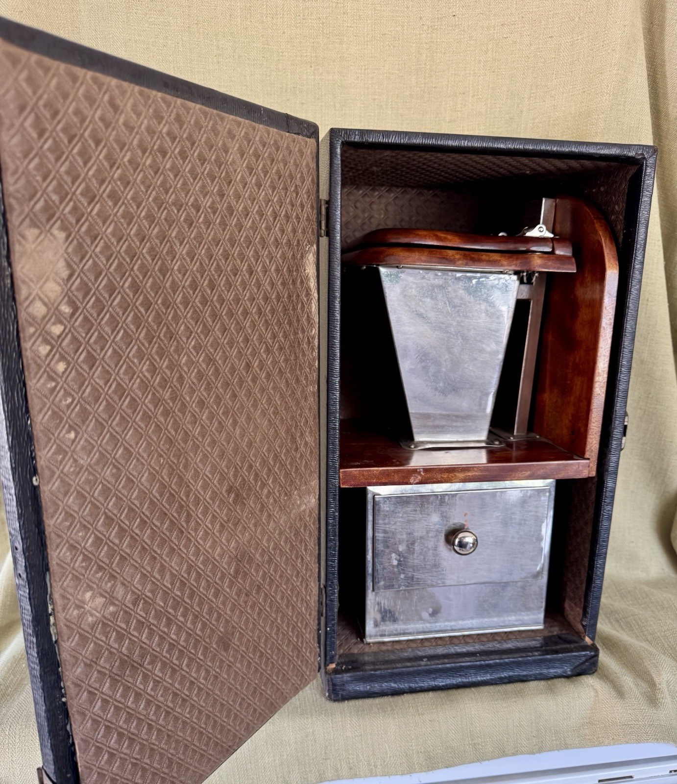 1920’s Industrial Salesman Sample Portable Commode, Demonstration Toilet