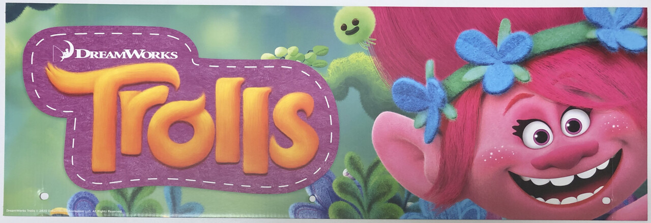Spirit Halloween Store Exclusive Prop Sign / Display ~ Dreamworks TROLLS ~ Poppy