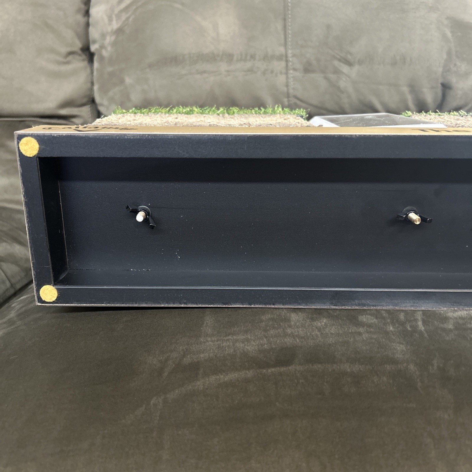 Callaway Golf Retail Display Brass Flag Turf Cup Counter Advertising