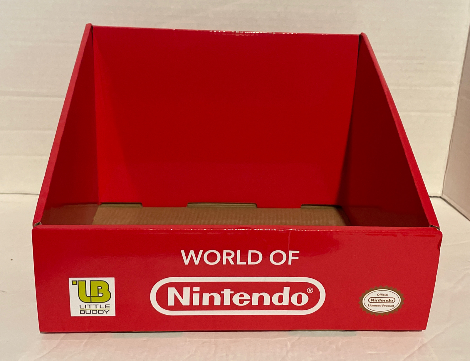 New World Of Nintendo Official Store Display Cardboard Holder Box One Of A Kind