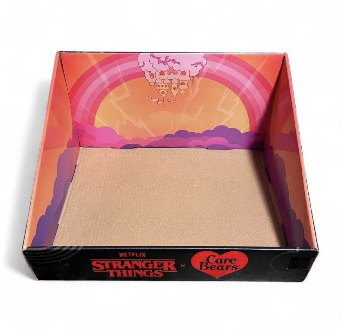 Netflix Stranger Things x Care Bears Store Display Box for Collectibles ￼