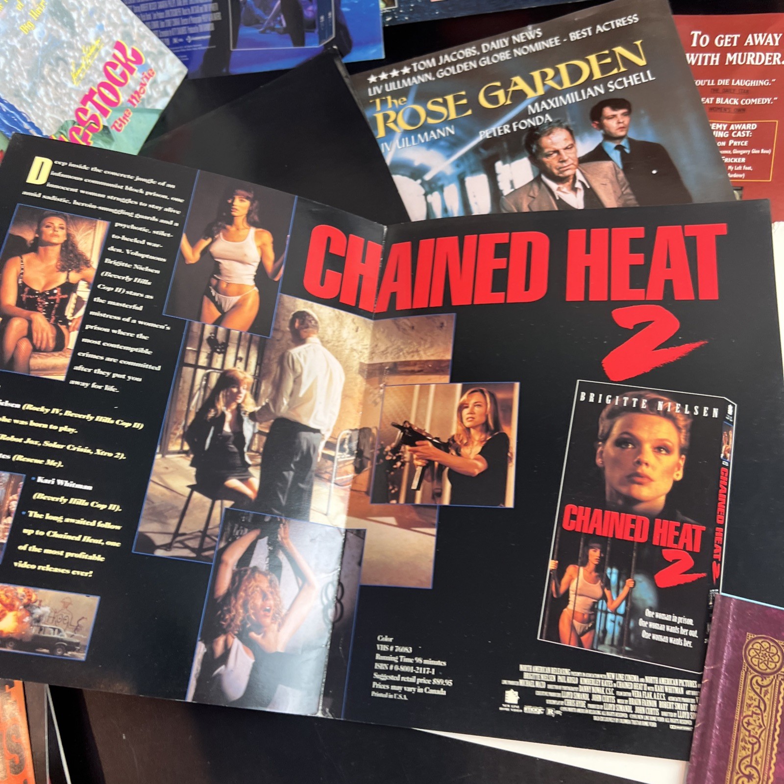 VTG Lot of Rental Movie Store Advertisement Brochures Order Sheets 1990’s