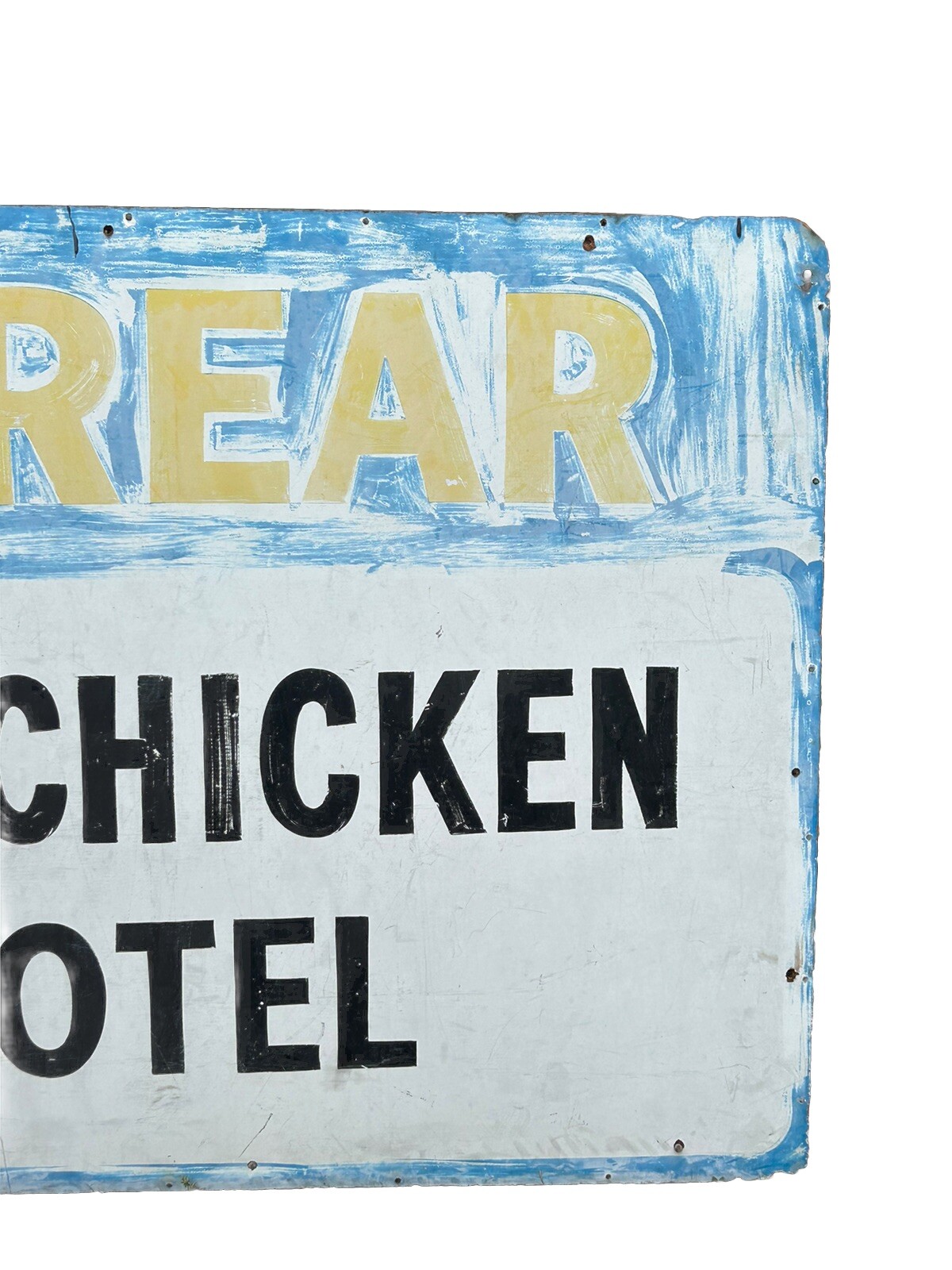 Willie Stargell All-Pro Chicken Ellis Hotel Parking Sign Masonite PITTSBURGH