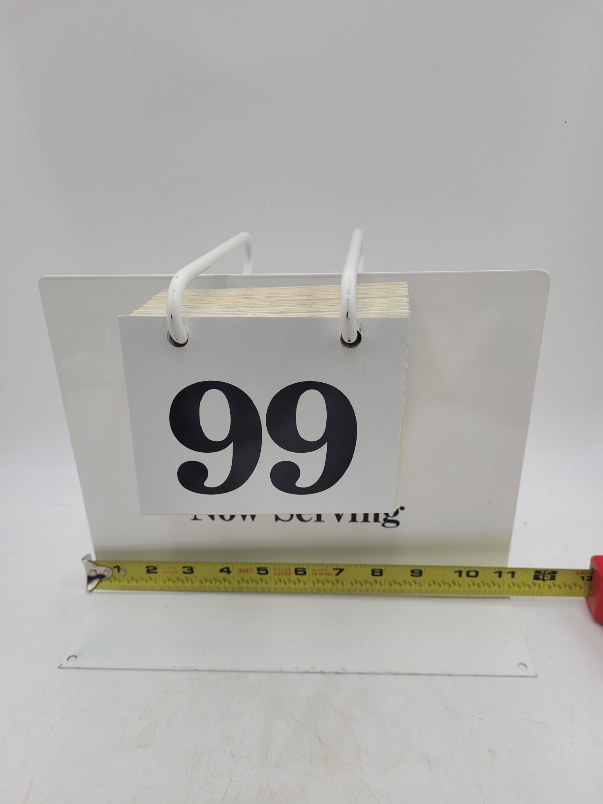 Vintage Now Serving Flip Number Stand 00-99 Restaurant Deli Bakery Queue Counter