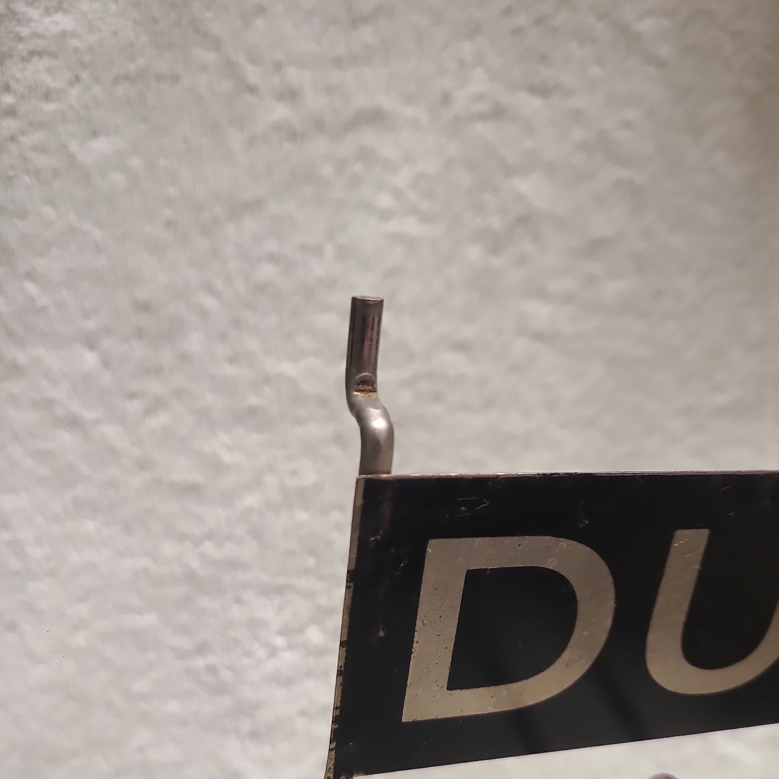 Vintage Countertop Pegboard Duracell Battery Advertising Wire Store Display Rack