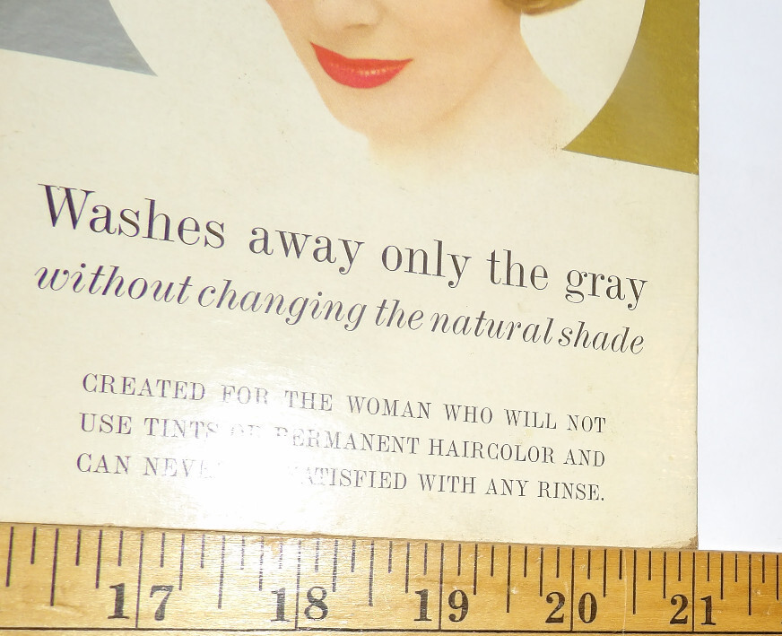 VTG 1961 CLAIROL LOVING CARE COLOR SELECTOR BEAUTY PARLOR FOLDING STORE DISPLAY!
