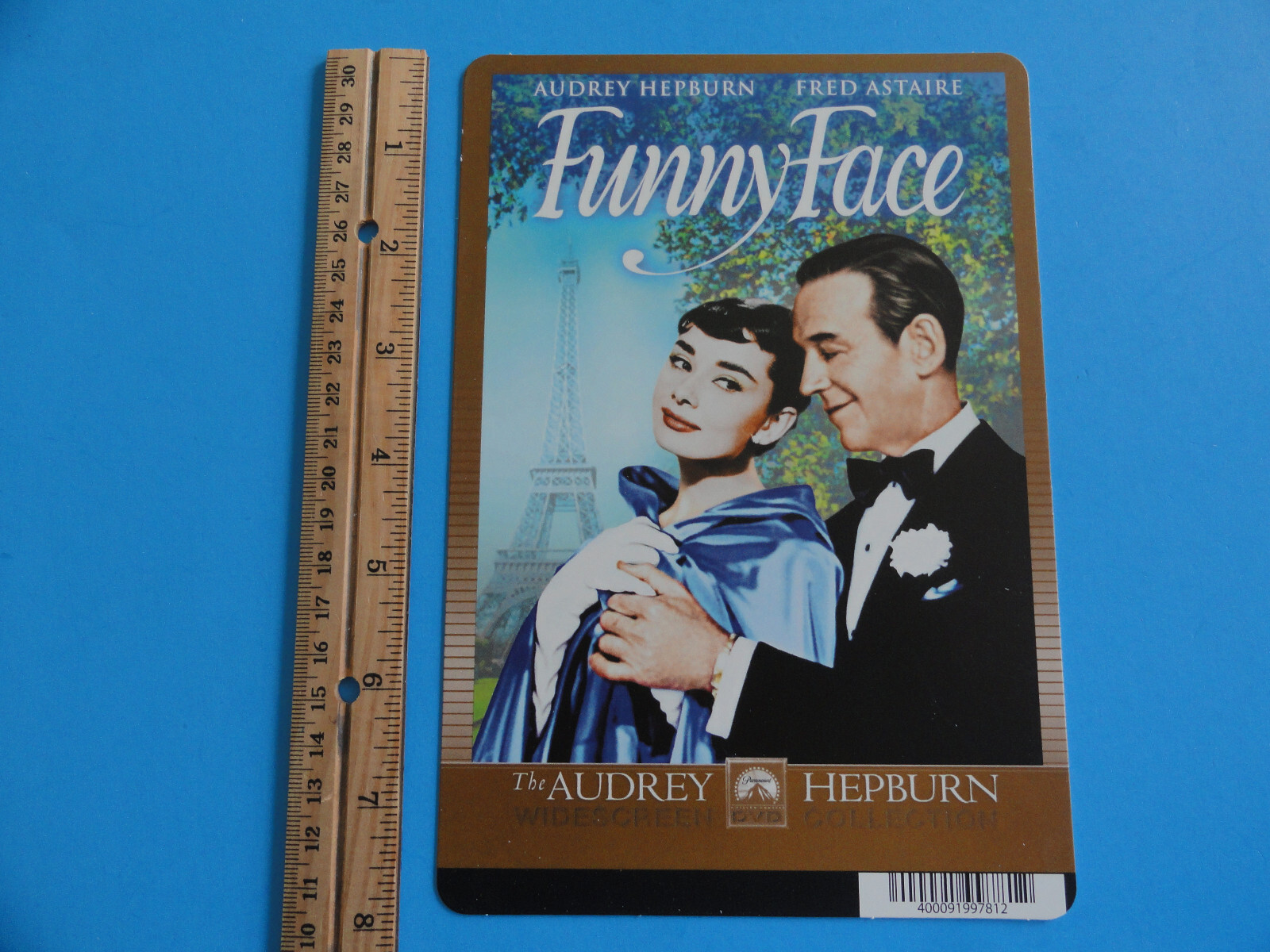 FUNNY FACE – AUDREY HEPBURN, FRED ASTAIRE – BLOCKBUSTER VIDEO BACKER CARD 5″X8″