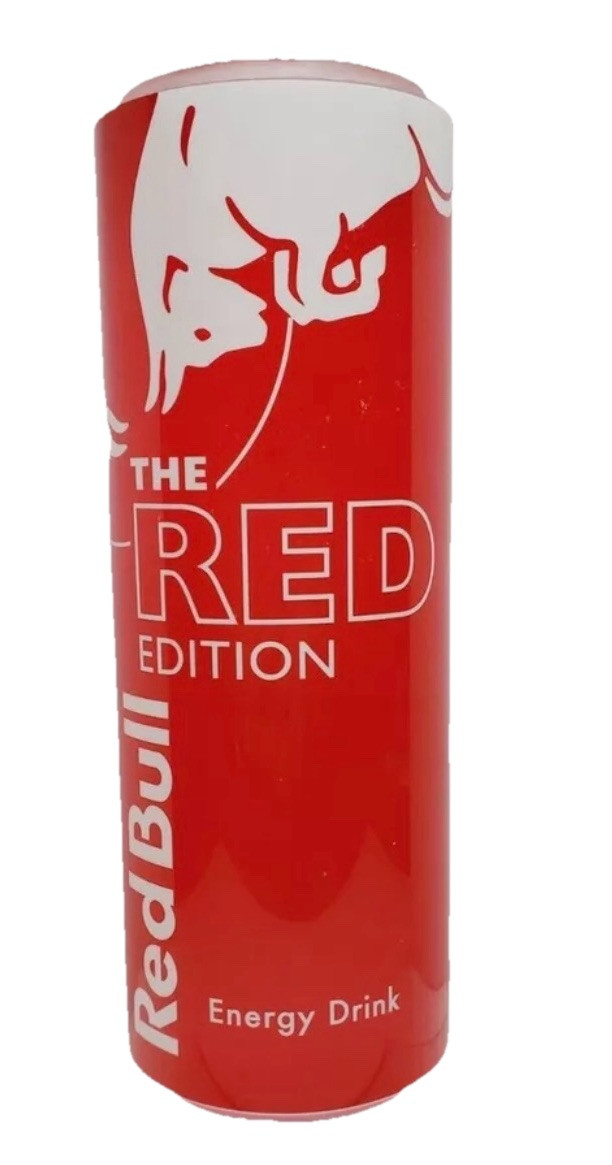 Red Bull Red Edition Acrylic Can Store Display Paper Weight Advertisement RARE