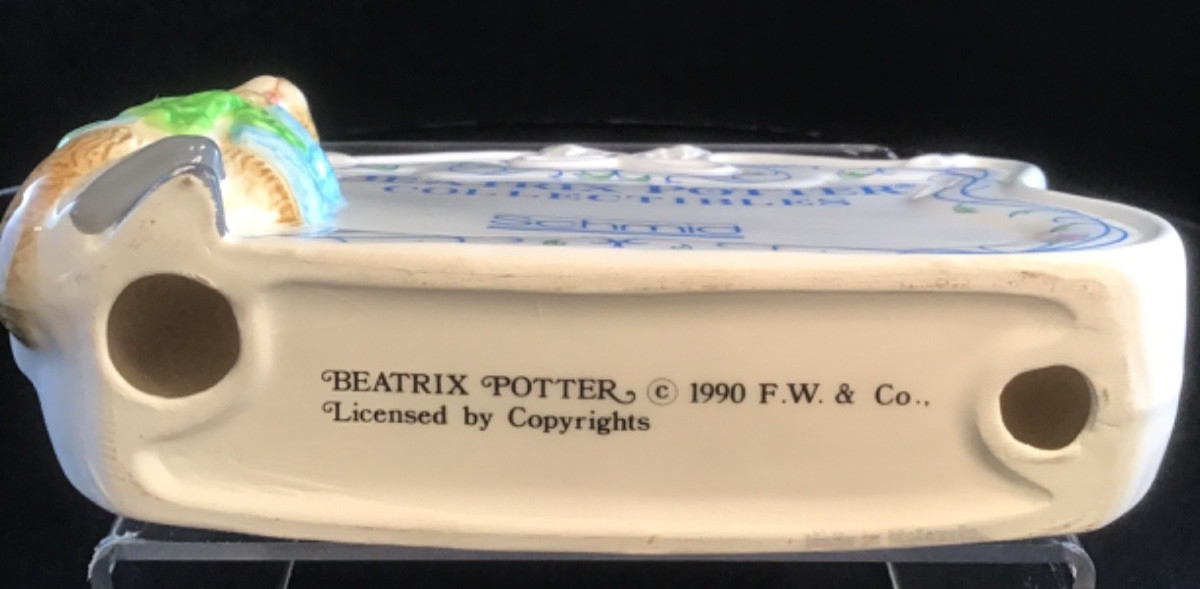 Schmid Beatrix Potter Collectibles Advertising Sign Store Display Porcelain VTG