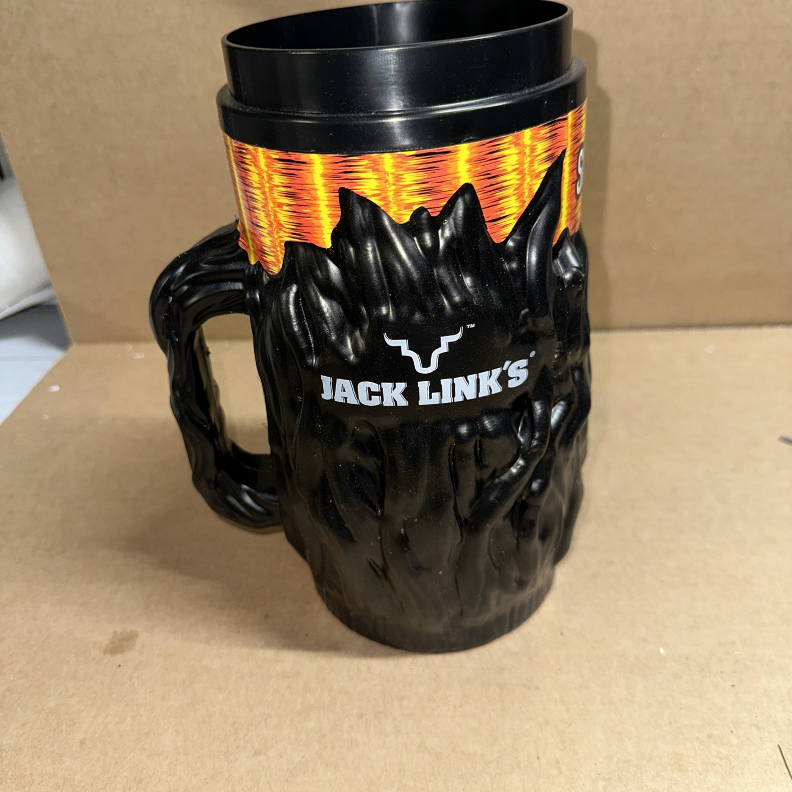JACK LINKS SQUATCH ADVERTISING DISPLAY Container Mug BIG FOOT Gorilla SASQUATCH