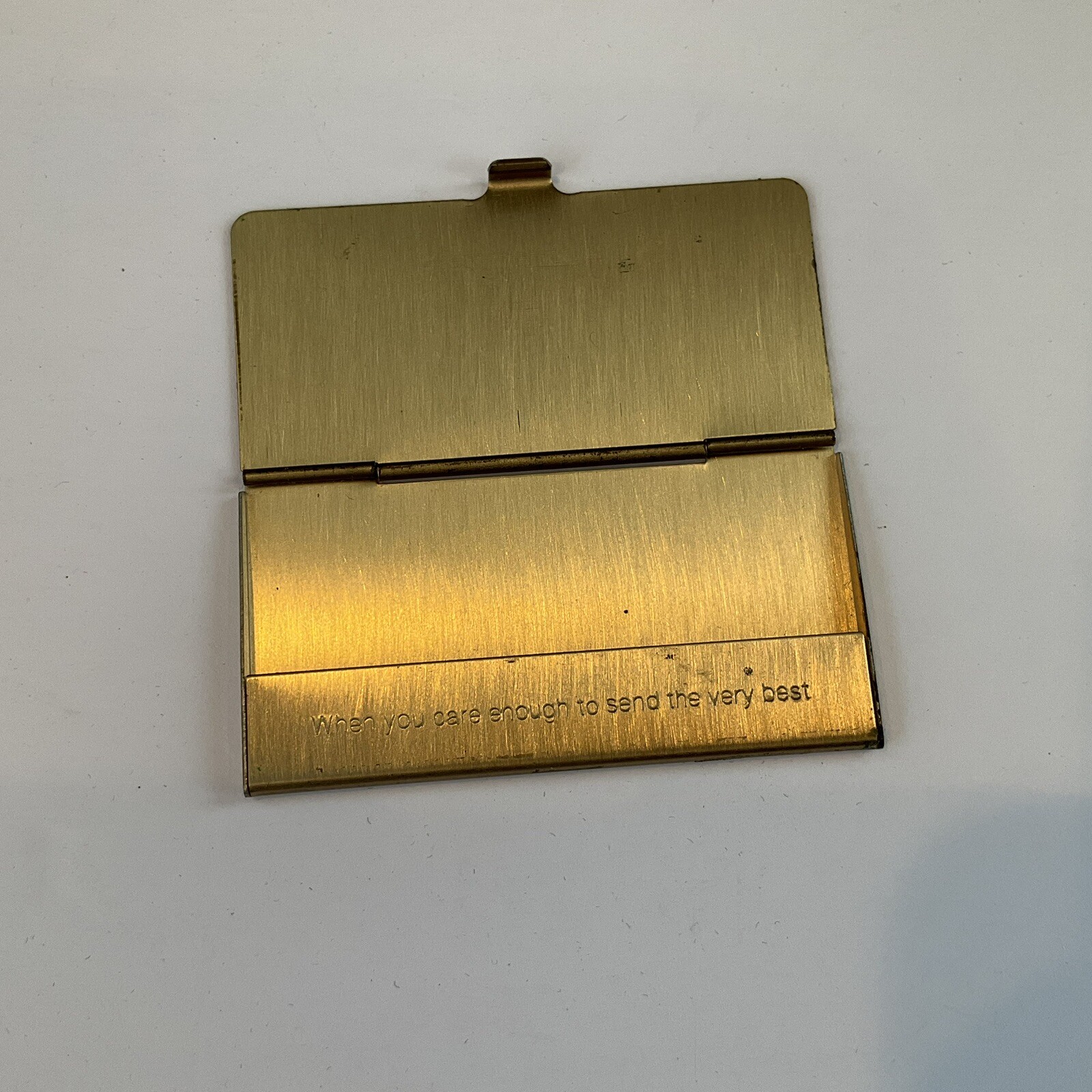 Hallmark Purse Postage Stamp Holder Gold Tone Vintage
