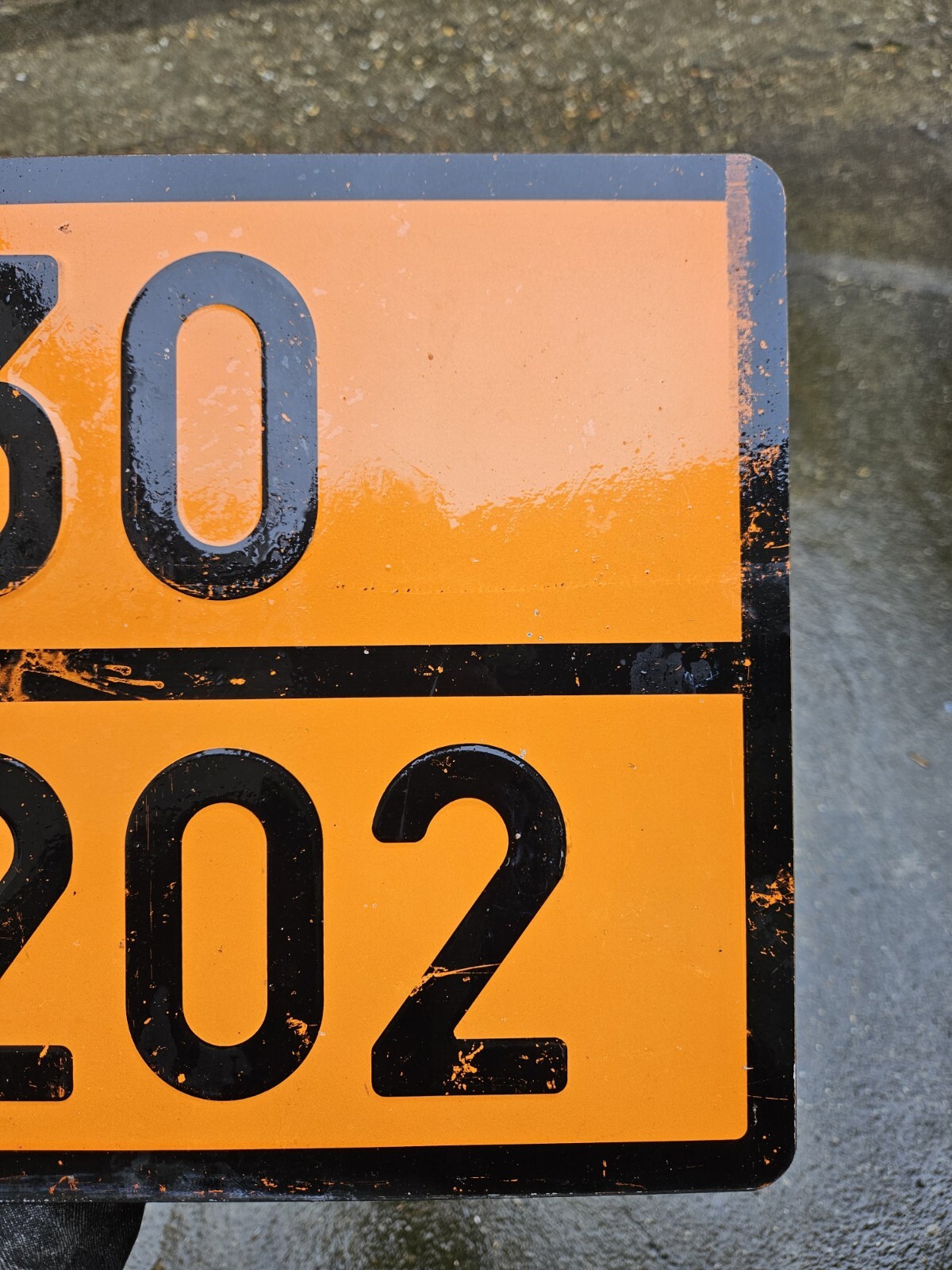 Antique Metal Transport Truck Plate