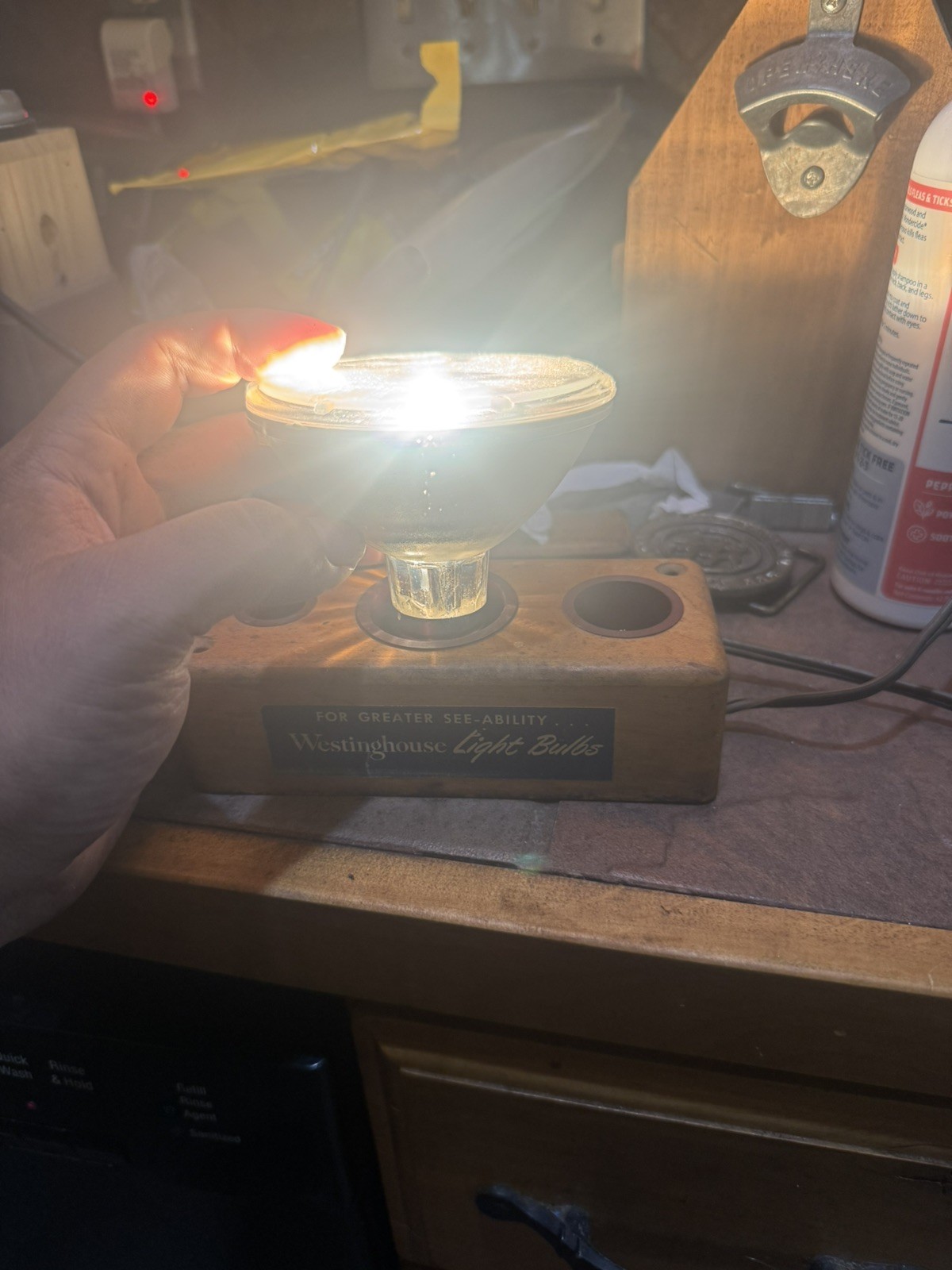 Vintage Westinghouse Advertising Light Bulb Display Early salesman sample