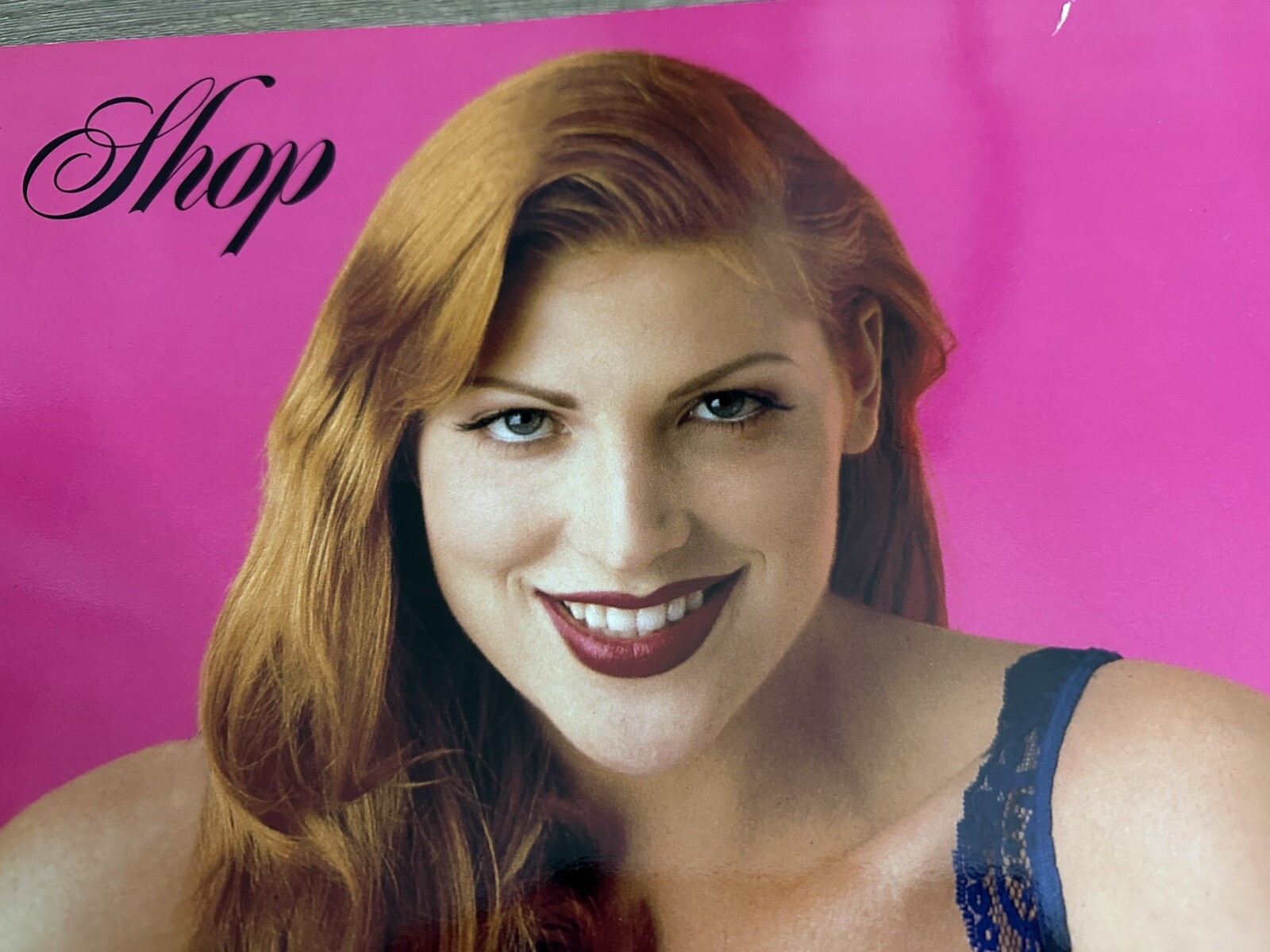 Vintage Fredericks Of Hollywood Sexy Lingerie Model Store Display Poster #21