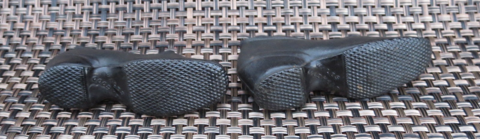 Wales Goodyear Rubber Shoes Worlds Fair Advertising Display Item Black Minis VTG