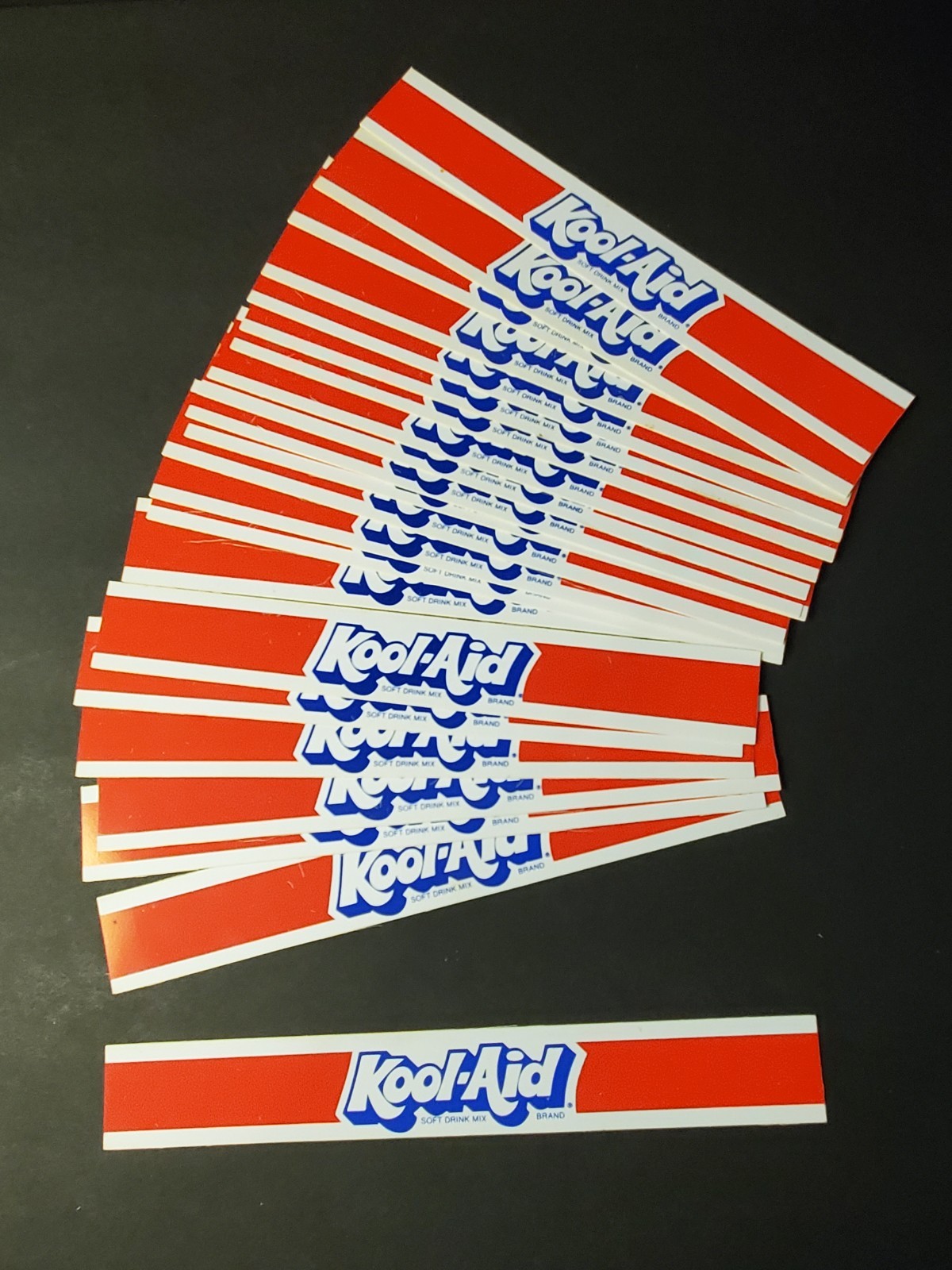 23 Vintage Kool Aid Store Display Plastic Shelf Inserts Advertising
