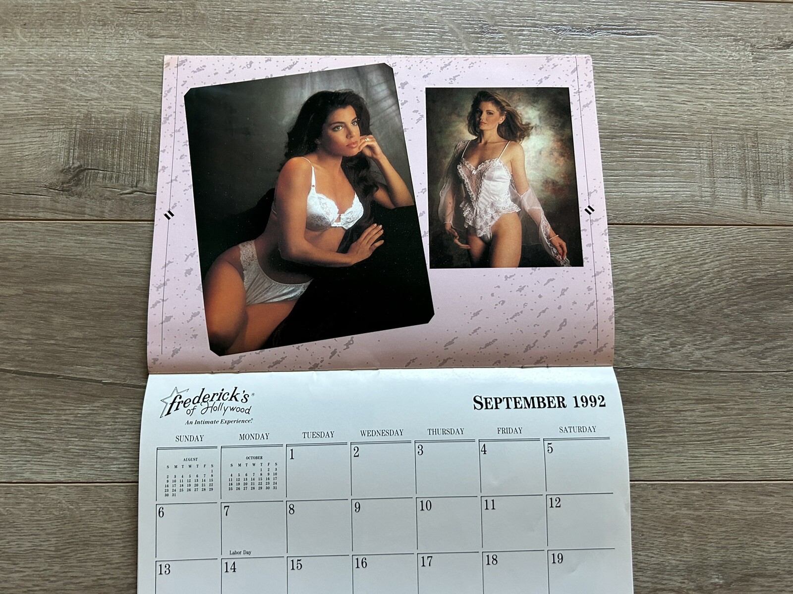 Vintage Fredericks Of Hollywood 1992 Sexy Lingerie Model Calendar