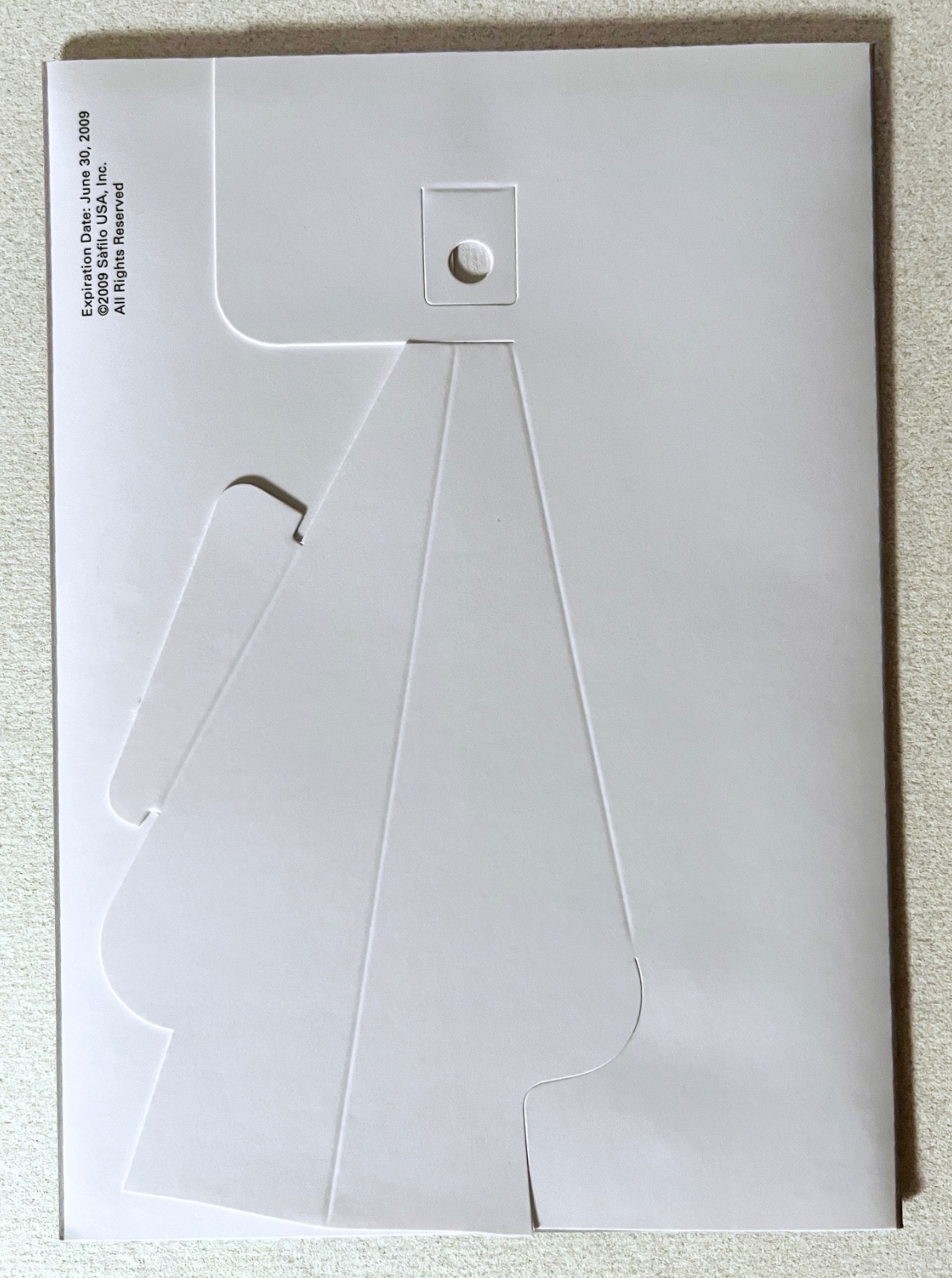 Valentino 2009 Unused NOS Store Display Counter Easel Card, 5″ x 7″