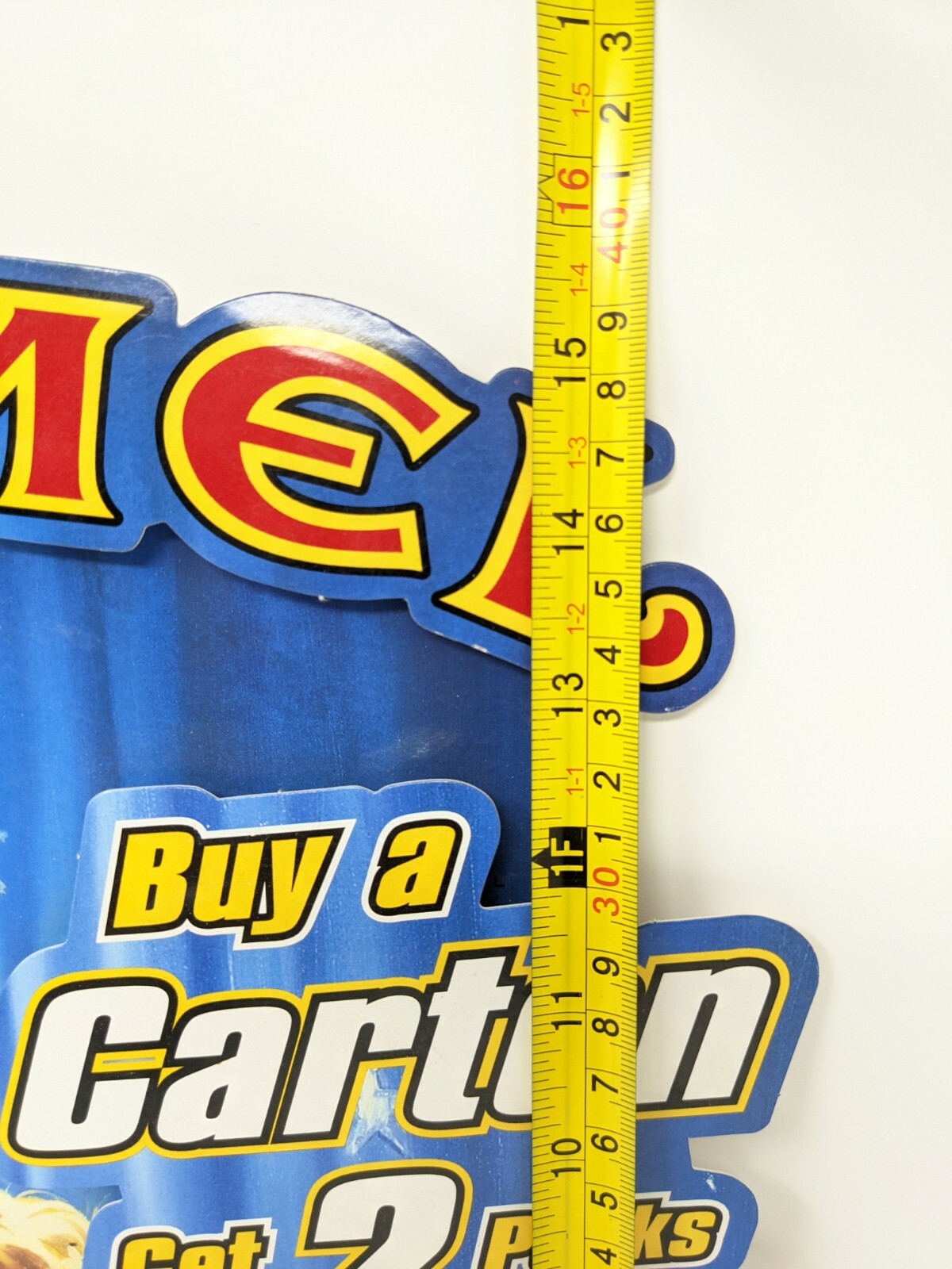 Vintage CAMEL Cigarettes Carton Store Display Advertising Standee 15.5″H x 11″W