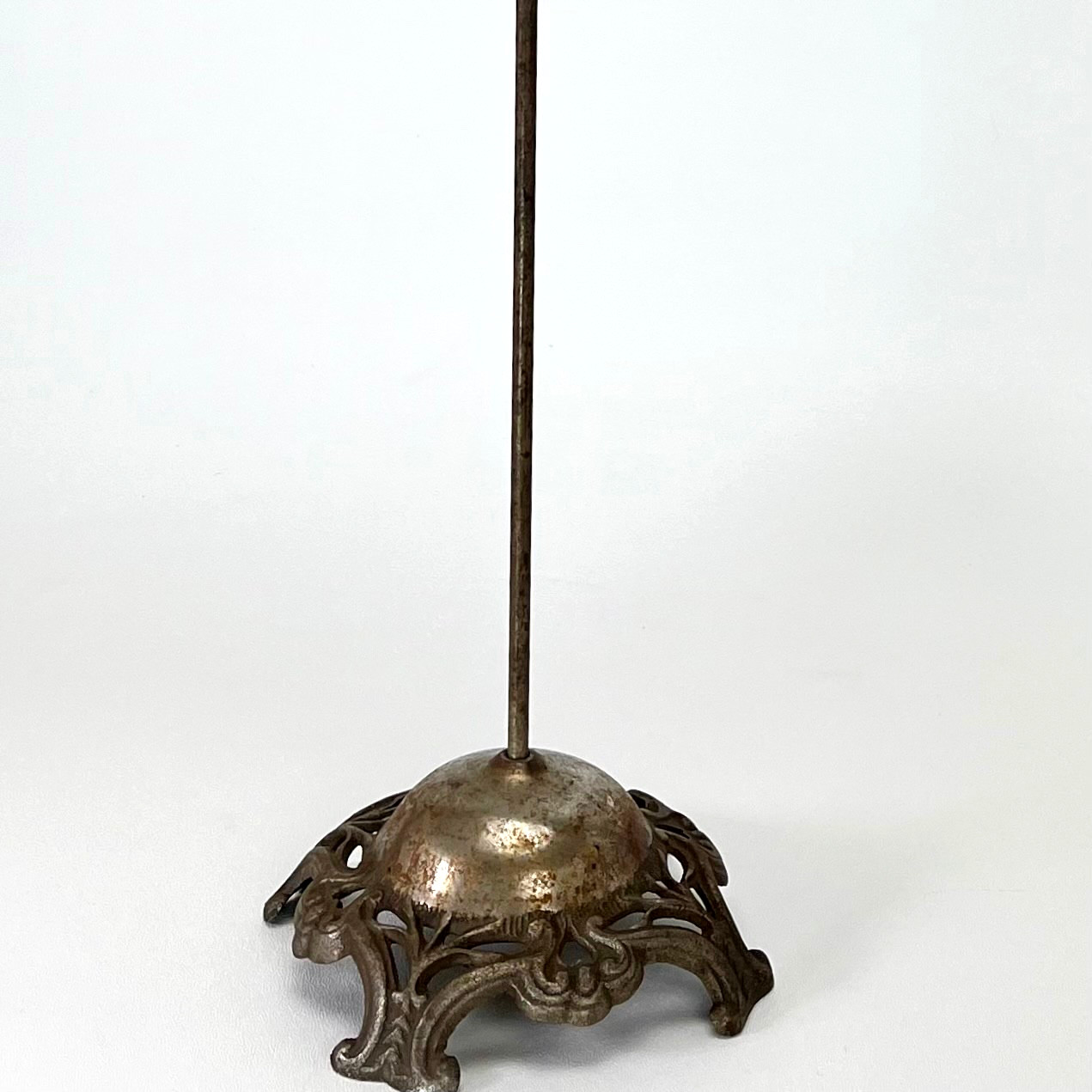 Antique Hat Wig Stand Art Nouveau Style Cast Metal 25” Millinery Display 1910-20