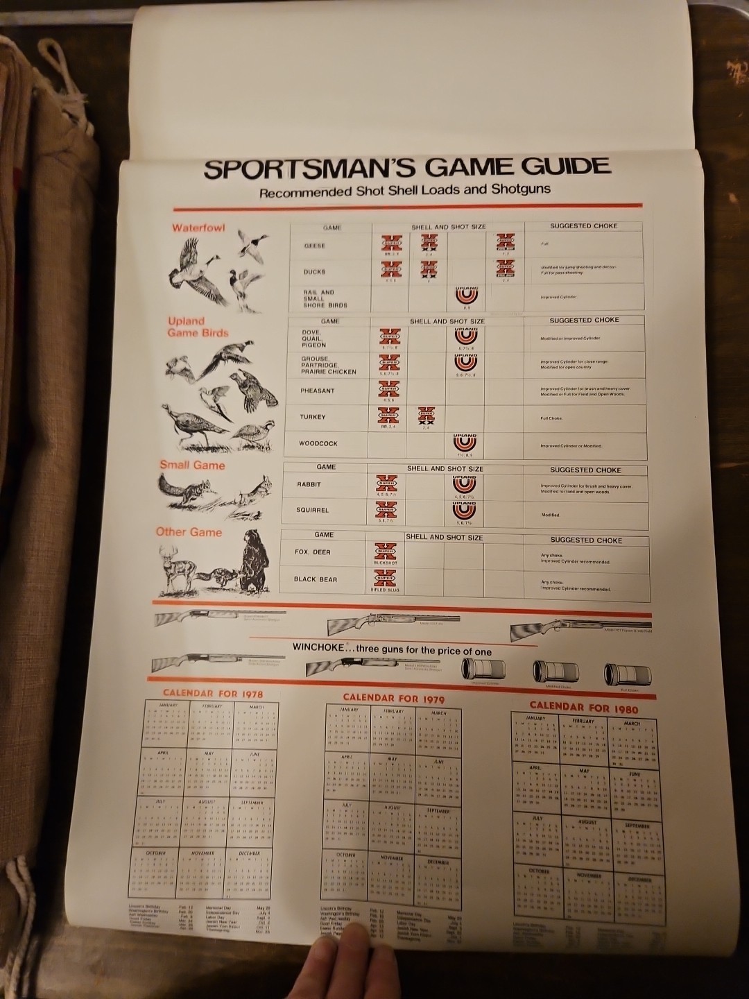 1978 Vintage Winchester Western Collection Buffalo Bill’s Adventures Calender