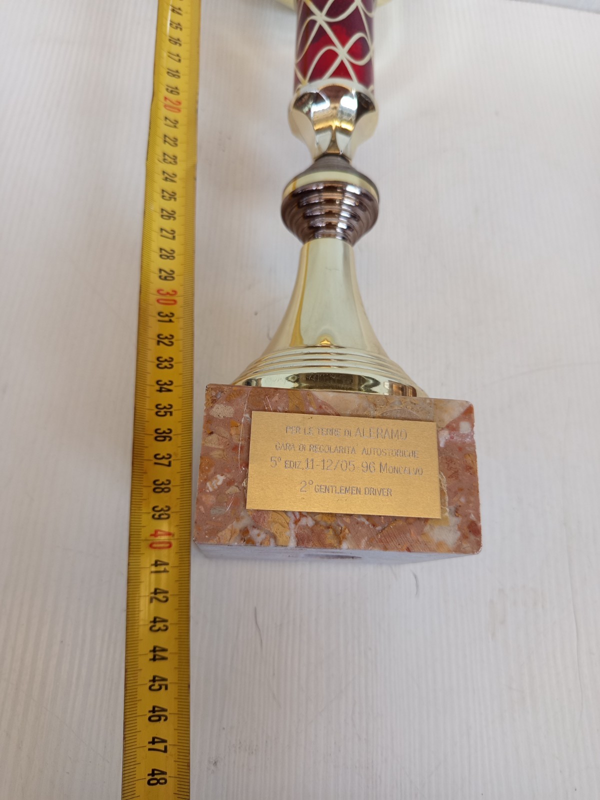 original 1996 Ferrari terre di Aleramo Moncalvo trophy cup gentlemen driver