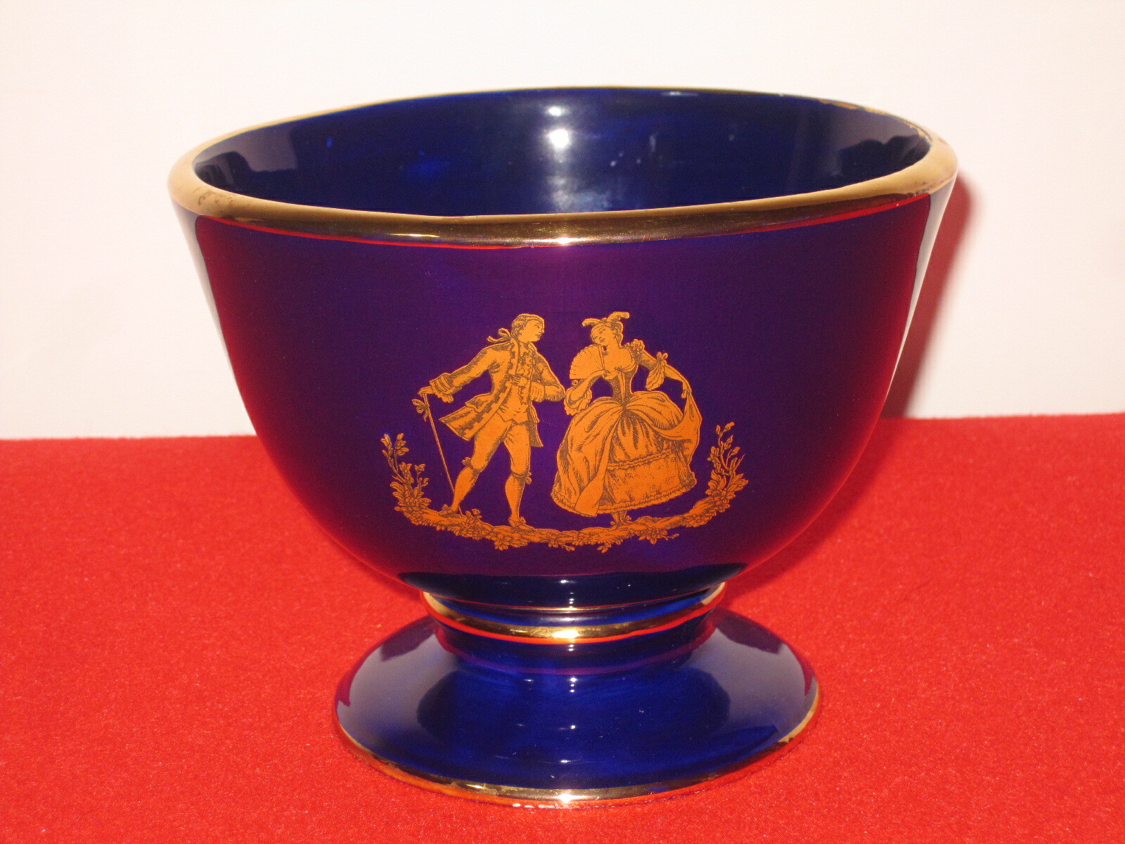 CAFFAREL PROCHET S.A. TORINO 2 Cup Vintage Candy Chocolate Holder Vase
