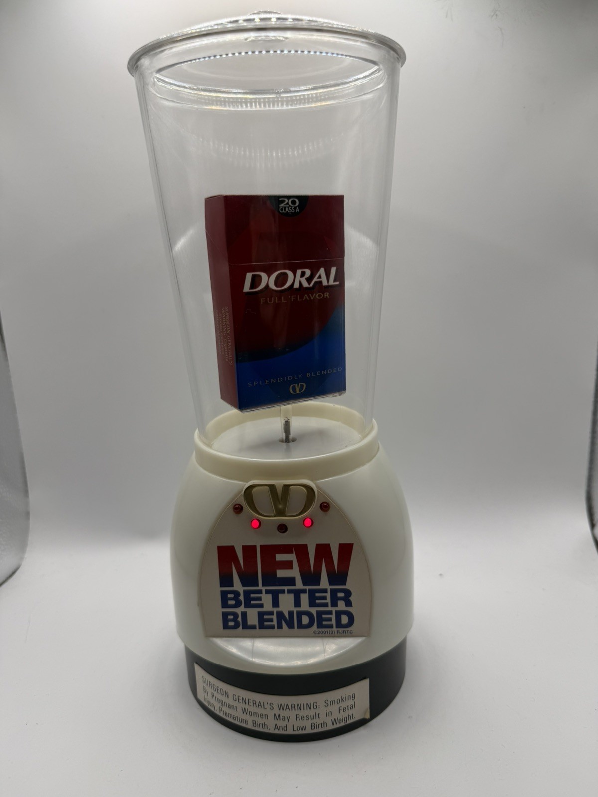 Vintage 2001 Doral Cigarette Retail Counter Top Display – Motorized – Blender