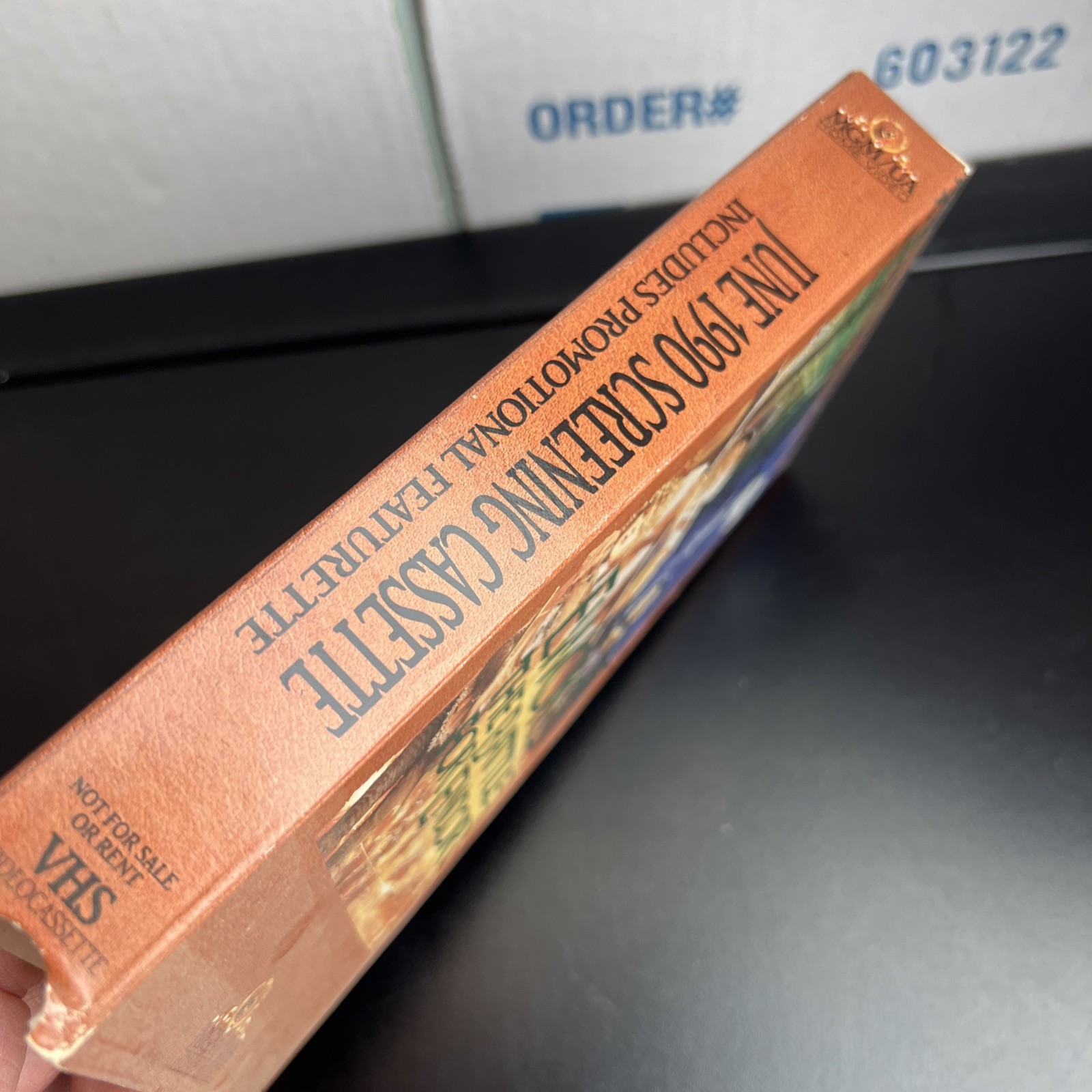 VTG Cardboard Advertisement Sleeve Rent Video Store 1985 Ewoks Battle For Endor