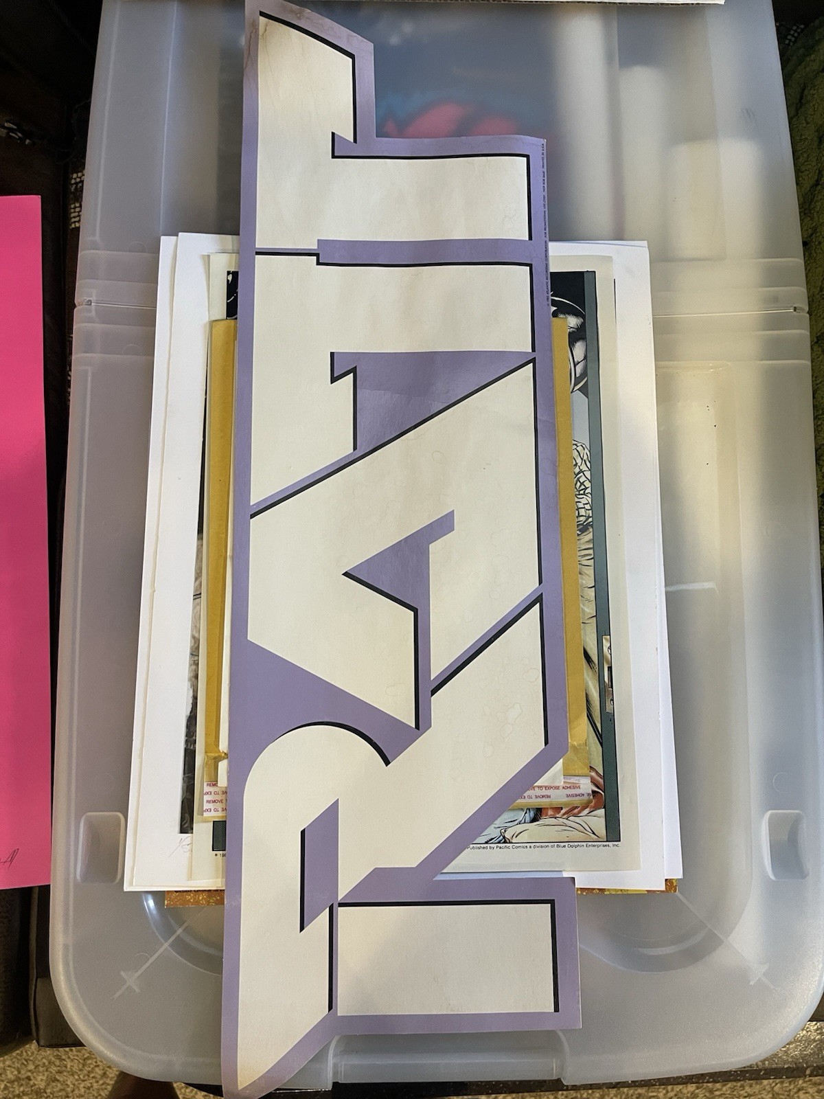 Vintage RATT Die Cut Promo Display Record Store Sign 80s Hair Metal Rock