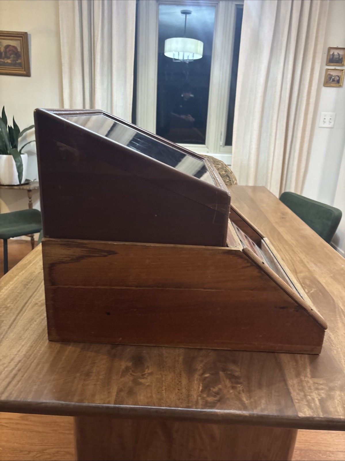 Antique Henry Hanson Co. Tap & Die – Display Case/Box -Store Display With Base