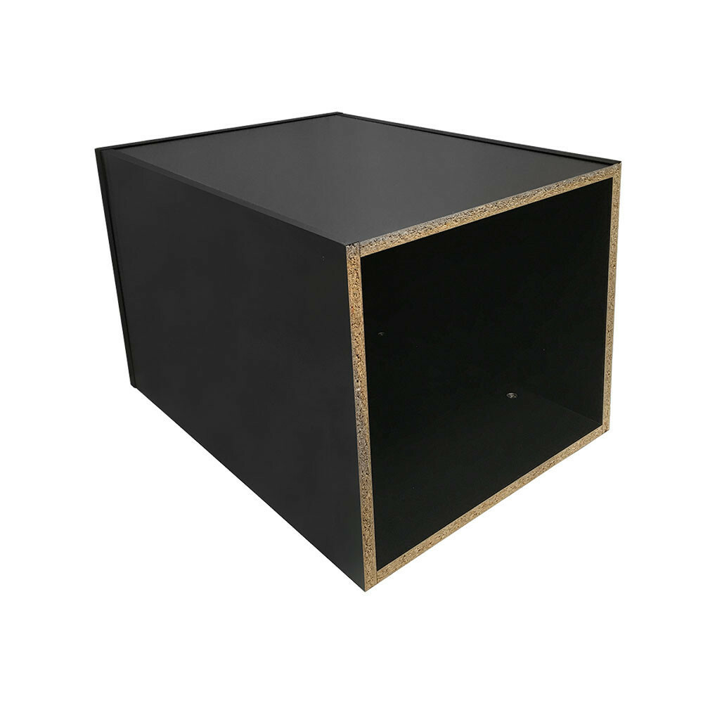 24″ High Black Knockdown Bases Pedestal Base Box Cube Display Fixture Retail