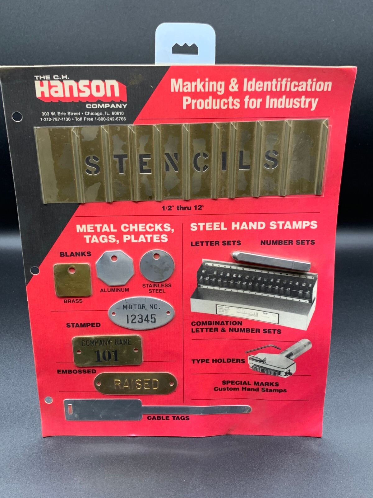 Vintage Advertising Hanson STENCIL display collectible
