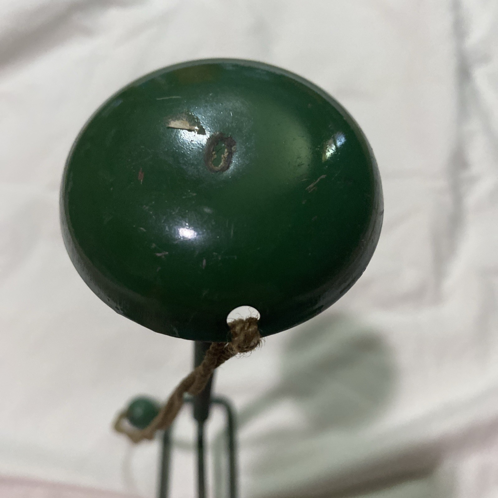 Vintage Hat or Wig Display Stand, Metal, Pullback String, Store Display 1920/30s