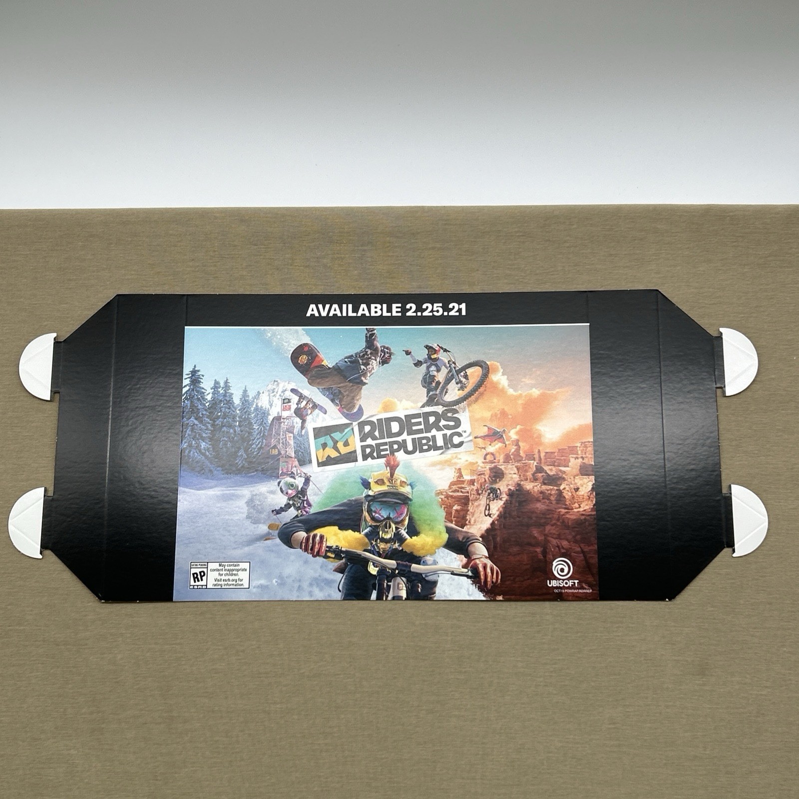 RIDERS REPUBLIC Video Game Store Display Sign Signage Advertising Promo ~12″x9″+