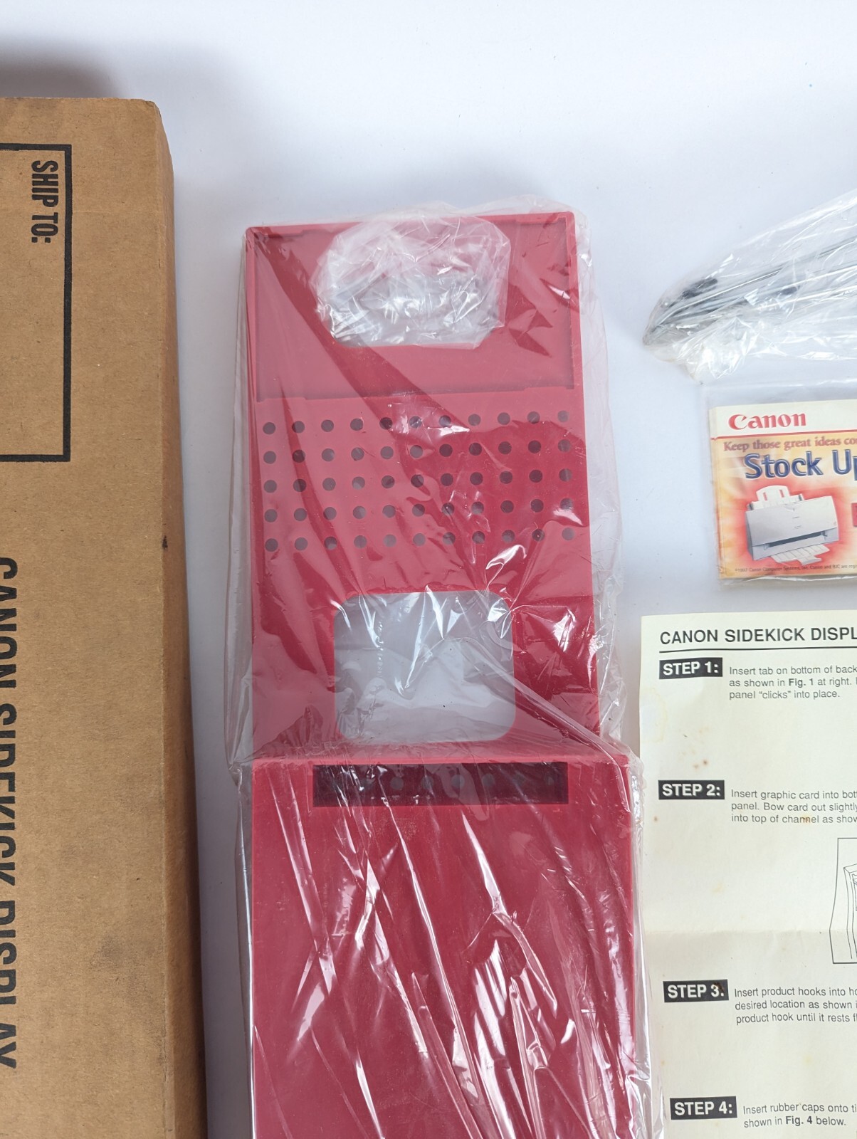 Canon Sidekick Store Display Rack Peg Back Tabletop 18″ Tall Ink Camera Printer