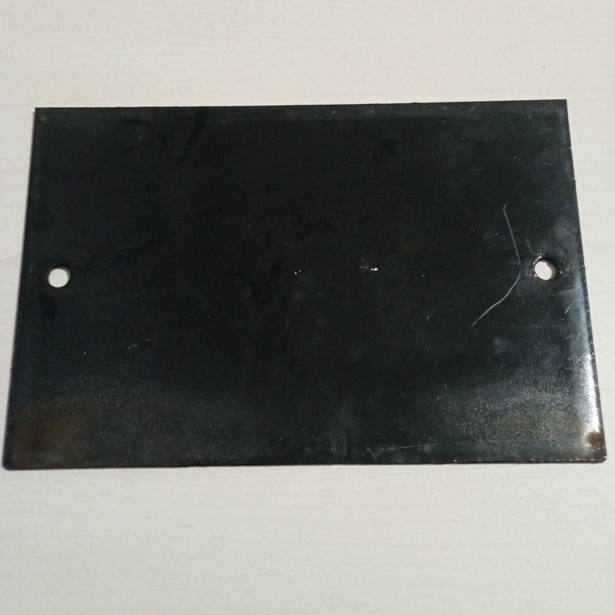 Old street number, house enamelled plaque, 15×10 cm, blue No. 246