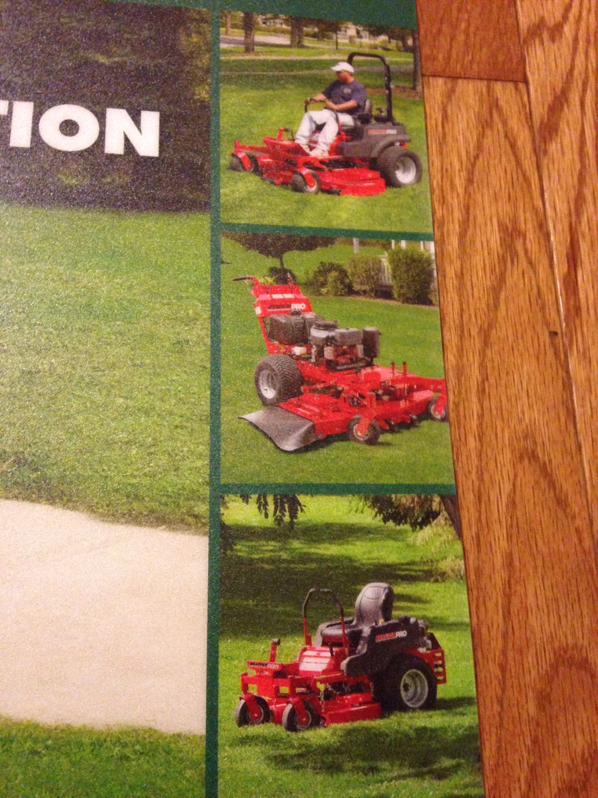 New Snapper Pro Lawnmowers Advertising Counter Mat Great Graphics!