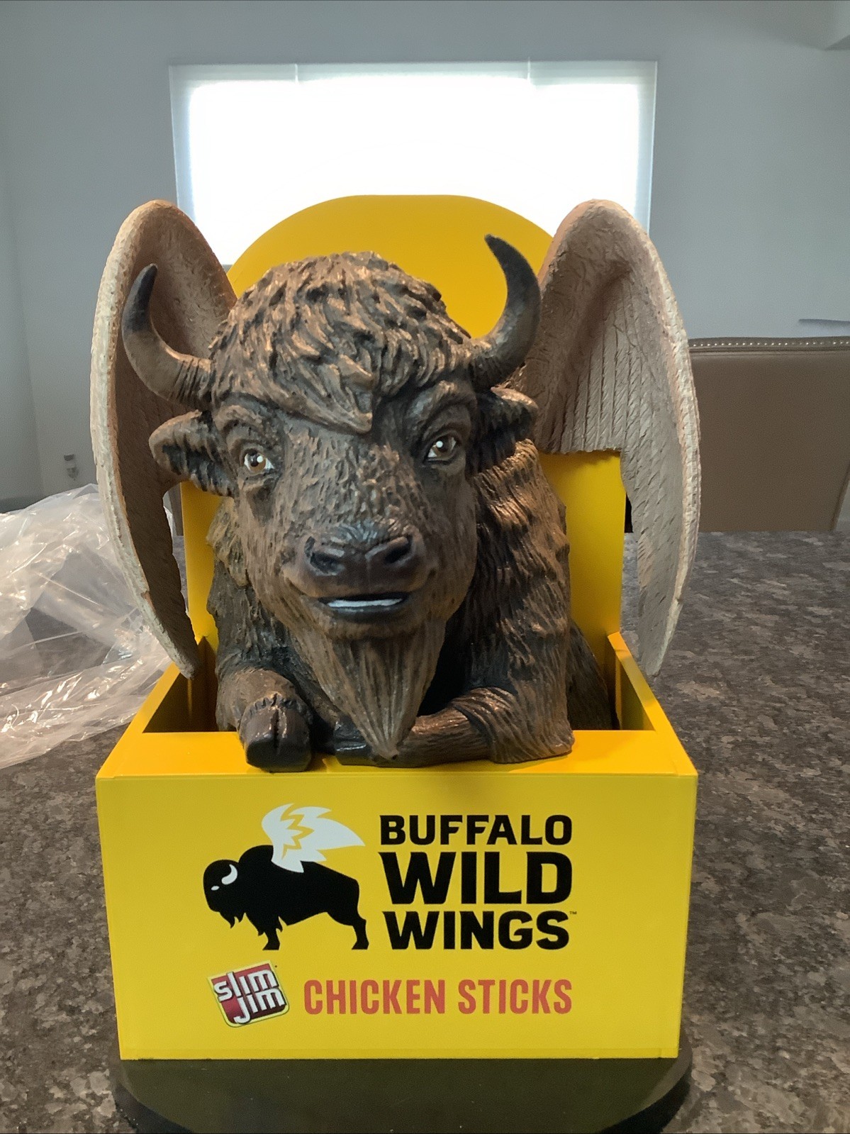 Slim Jim x Buffalo Wild Wings Counter DisplayChicken Sticks Promo Statue (Rare)