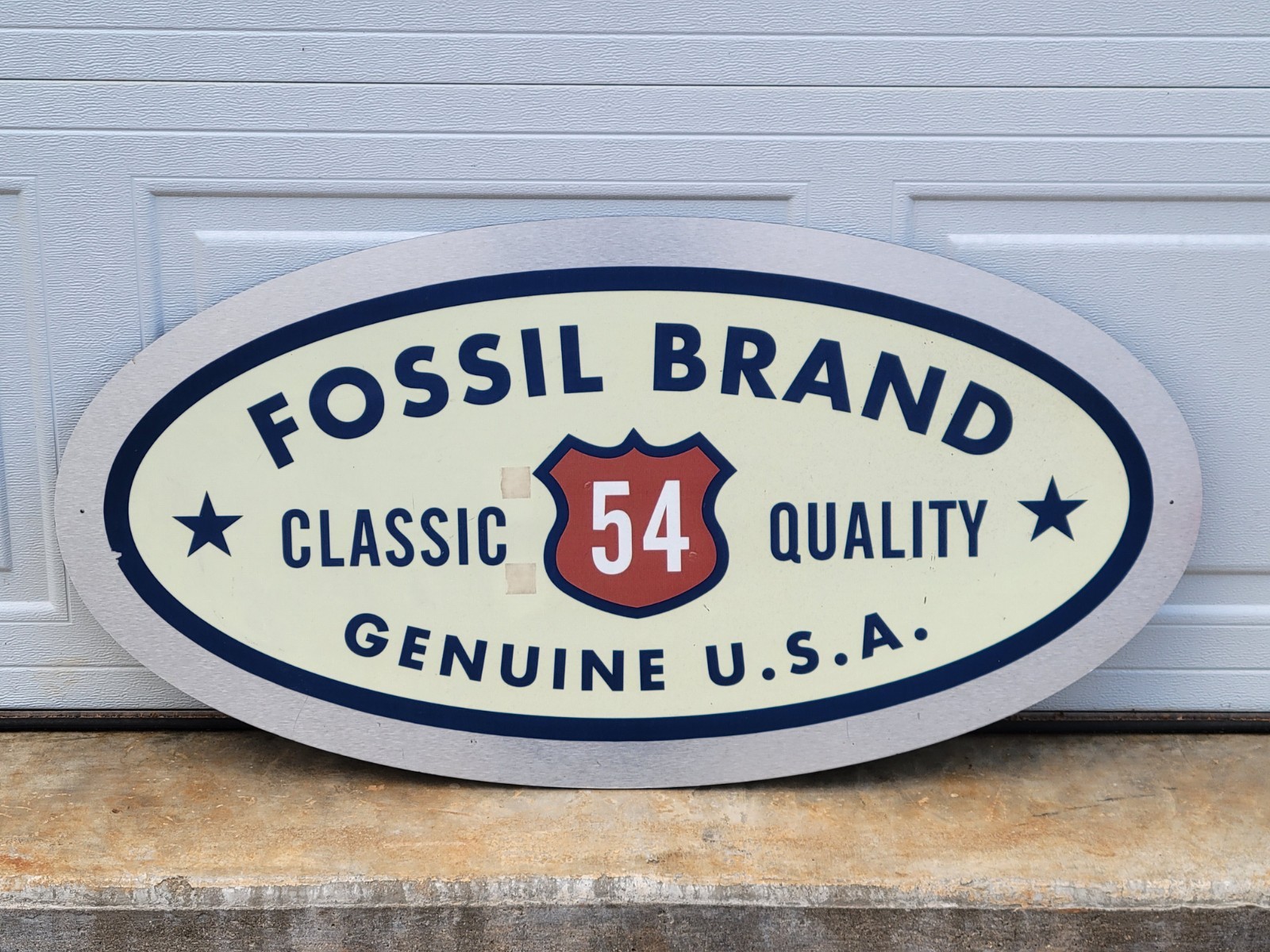 Vintage FOSSIL BRAND Classic Route 54 USA Store Display Sign Watches Purses 3ft
