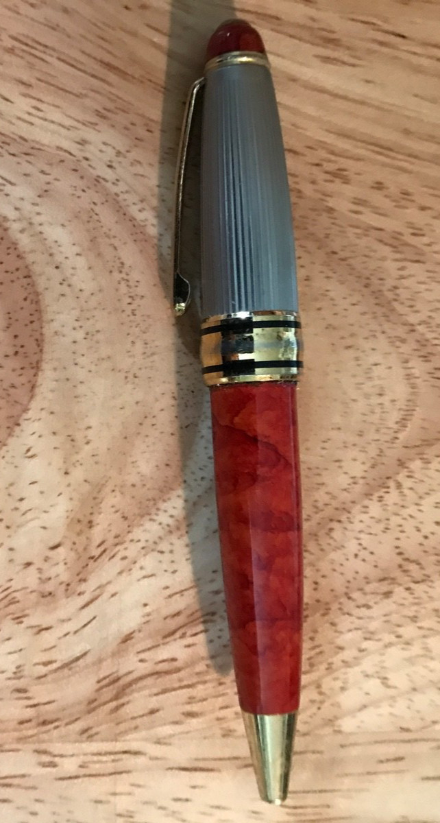 Vintage c.1950 Art Deco Style Ballpoint Pen Sales Sample Display Pen Unbranded