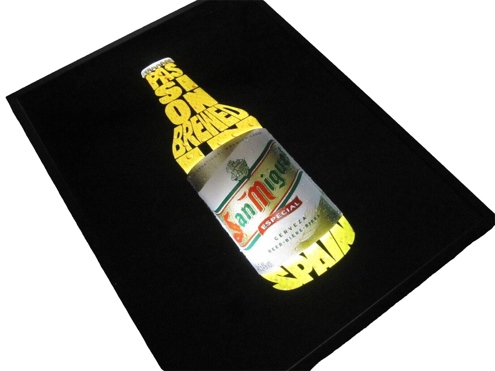 SAN MIGUEL SPAIN BEER Vintage Advertising Light Sign Beer Sign Lamp