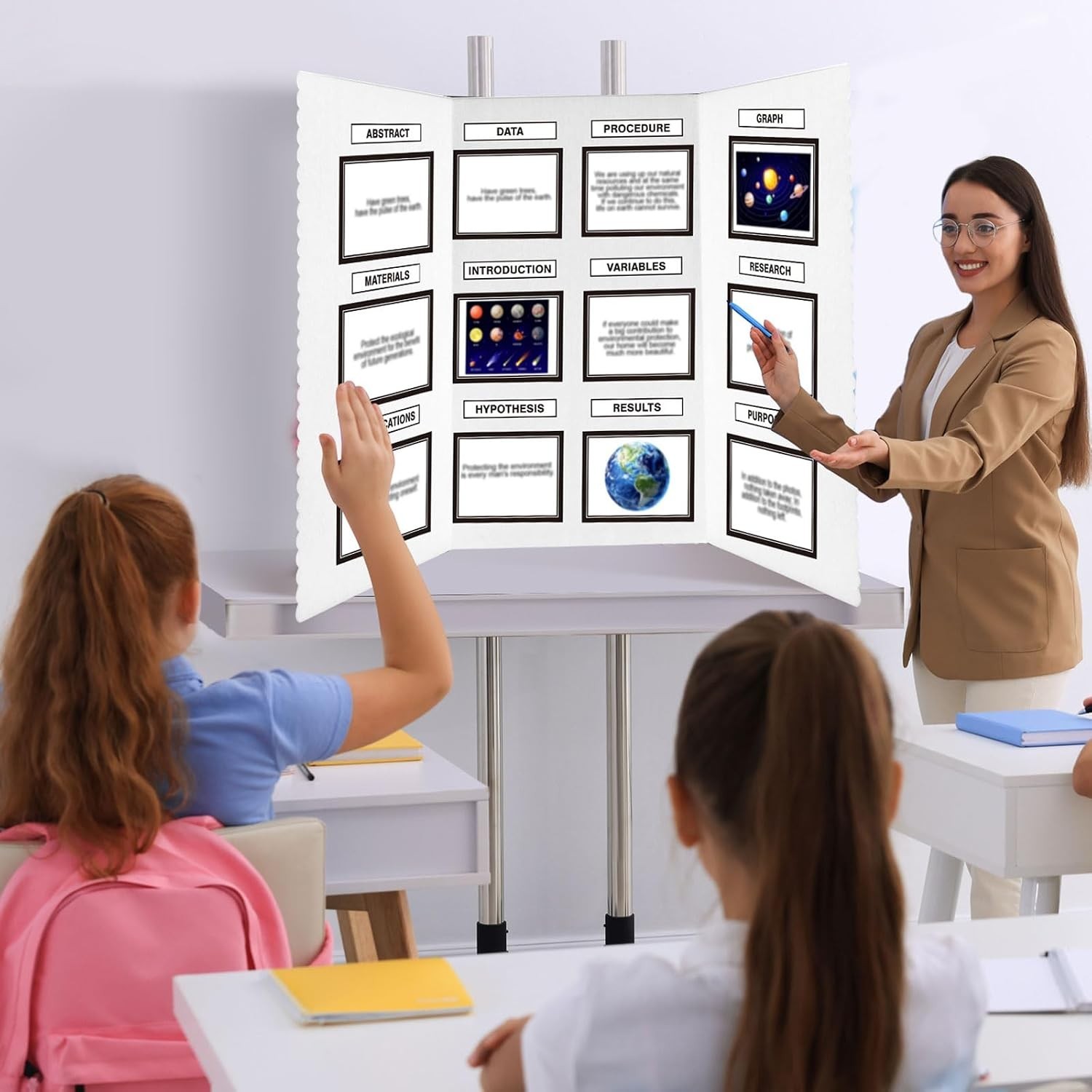 Elegant 72×36 Trifold Poster Board with Storage Bag – Perfect for Presentations