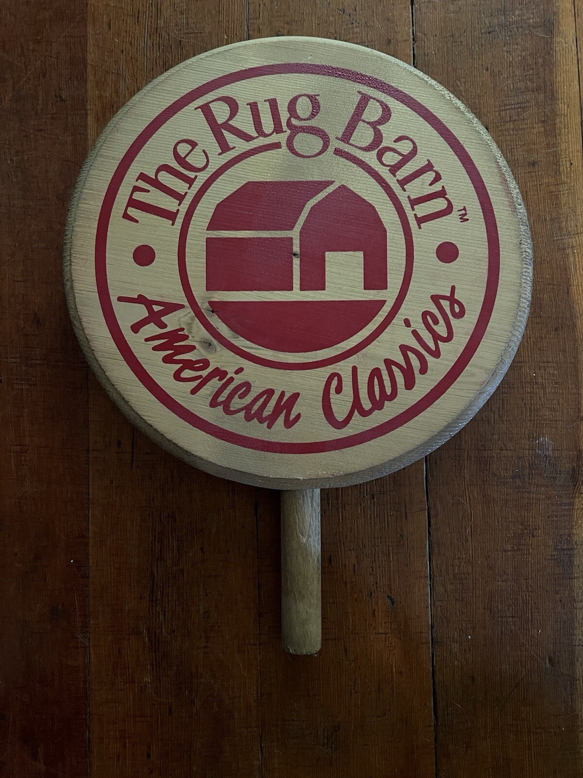 The Rug Barn American Classics Wood Store Sign