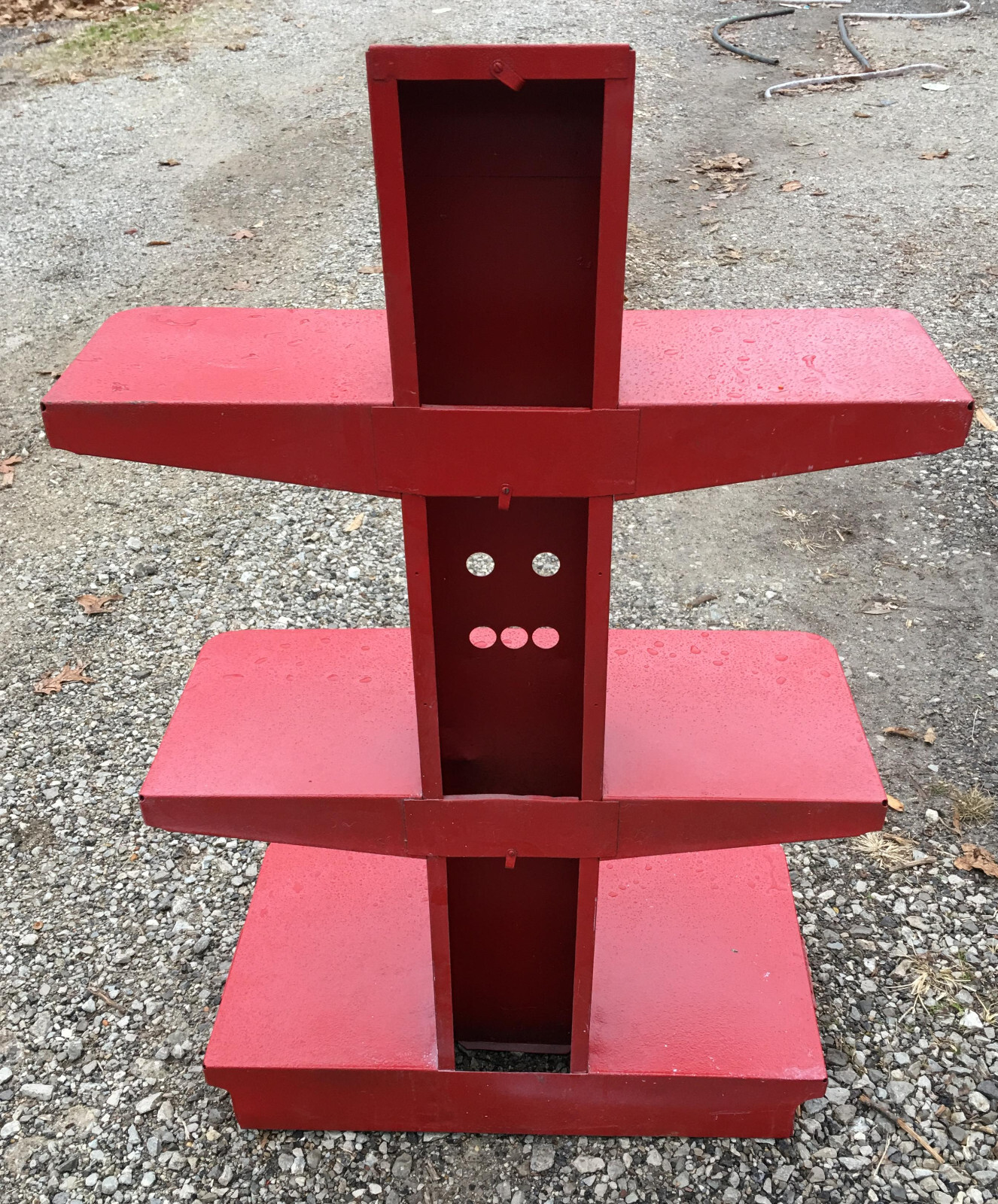 Atlas Battery Metal Display 3 Tier Shelf Rack vintage tire gas oil garage stand