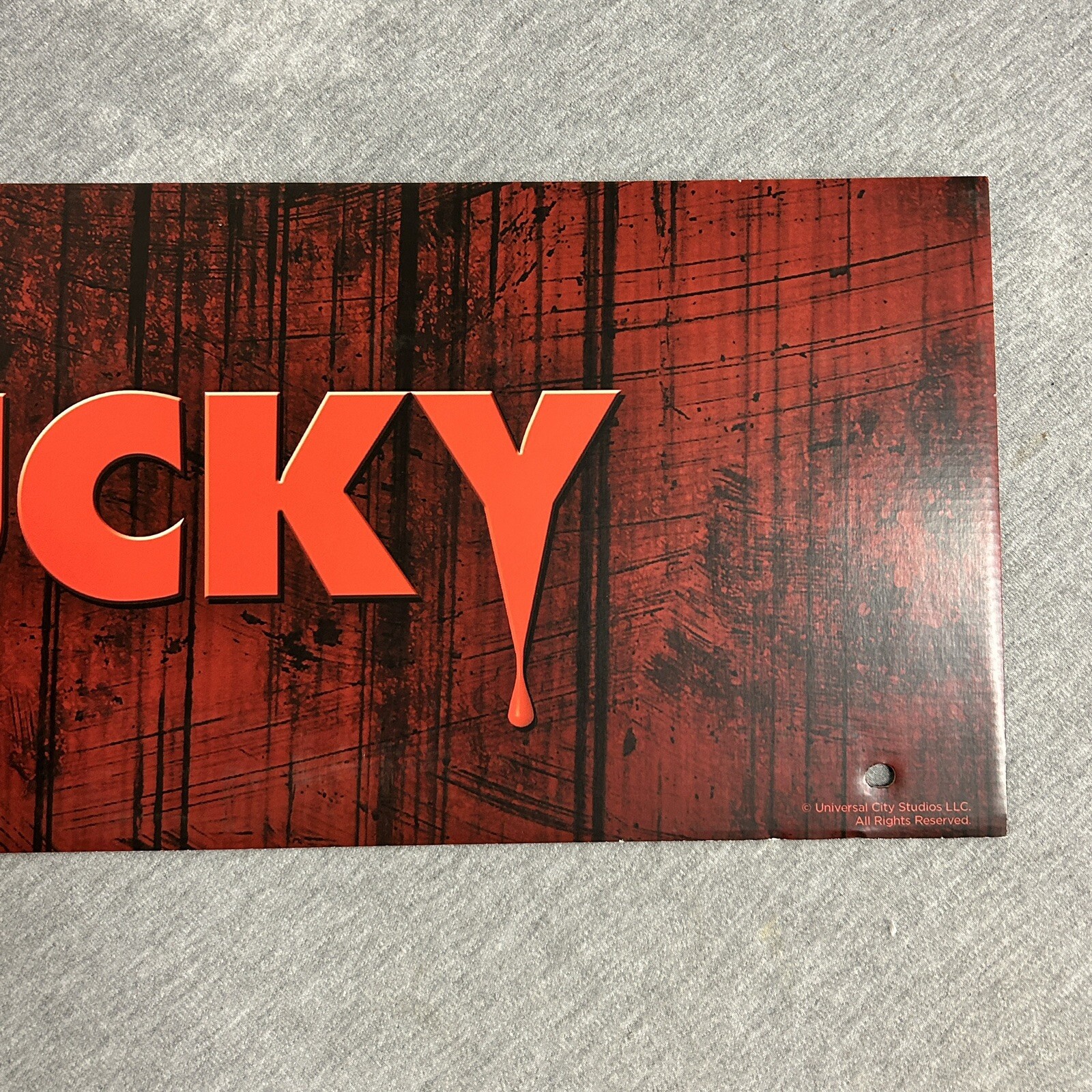 2024 Spirit Halloween Display End Cap 24″ x 8″ – Chucky Childs Play