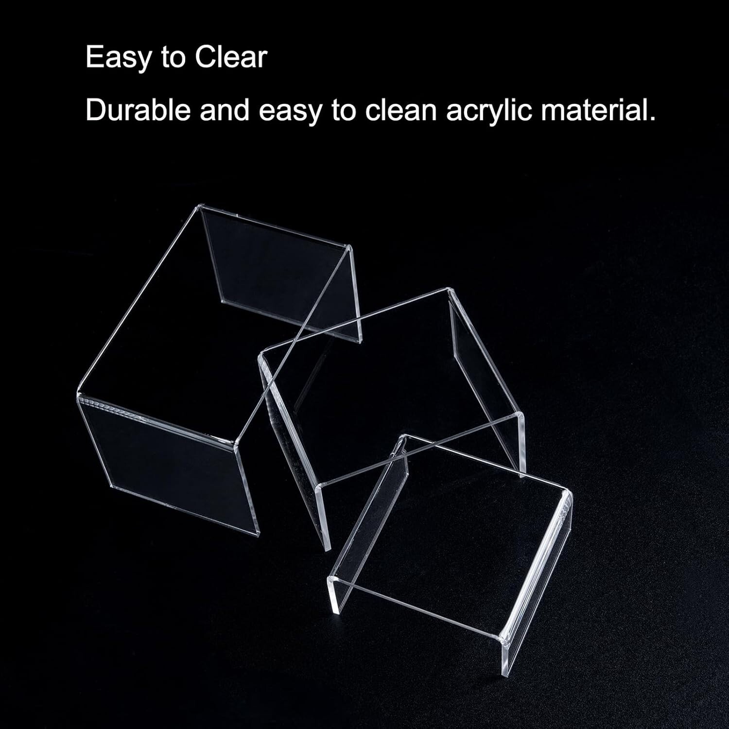 Acrylic Display Stand, 2 set clear cupcake stand , Tansparent Dessert Table Disp