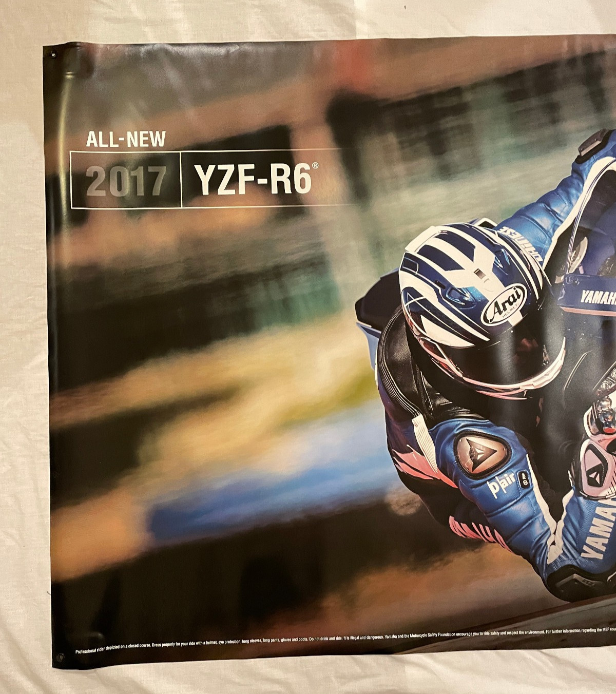 Yamaha Dealer Banner 2016 ( YZF-R6) Approx 95.5″ x 47″ (#8)