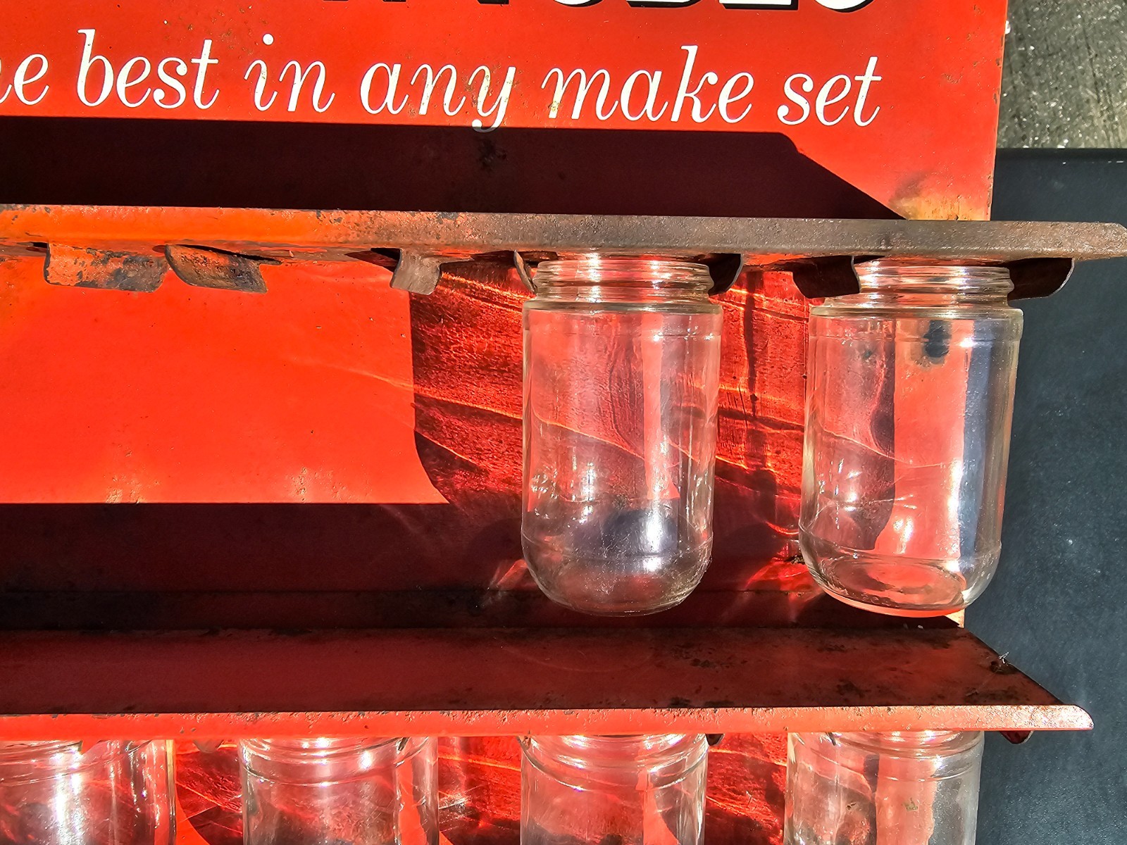 Vintage RCA Electron Tubes Store Display Rack Advertising Metal Sign 14 Jars